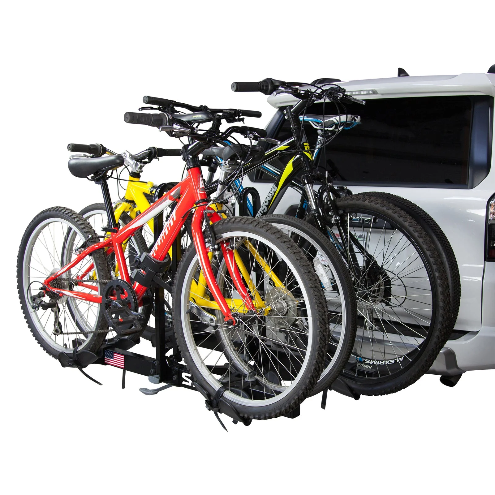 Saris Freedom Hitch Bike Rack, 9.5 in H, Bike Rack Hitch for Car & SUVs for 4 Bikes