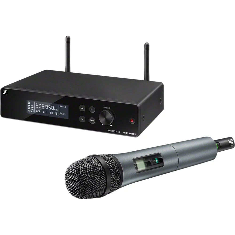 Sennheiser XSW 2-835-A Wireless Handheld Mic System with e835 Capsule, Wireless Mobile Pack & Charger (4x AA Batteries) Bundle