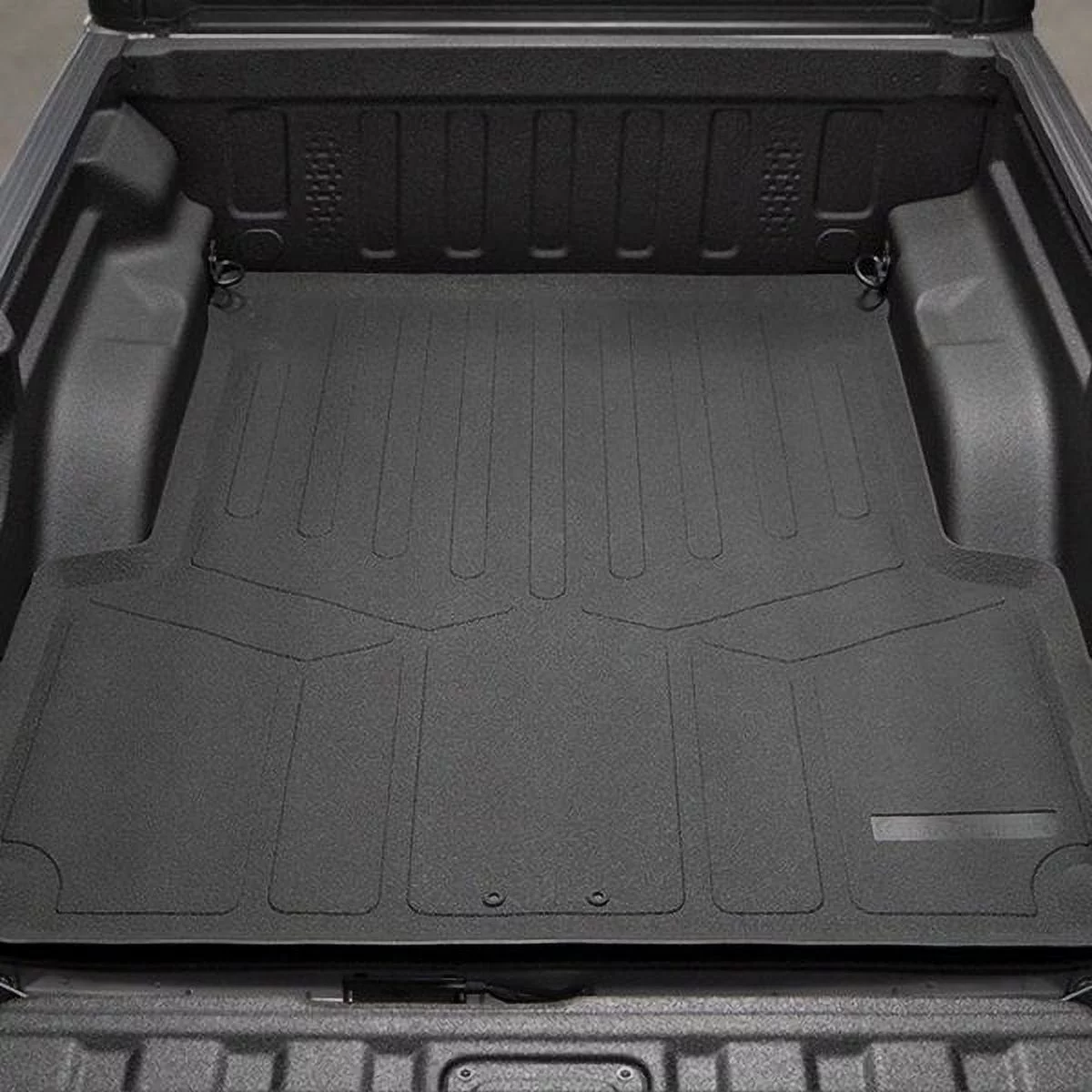 SMARTLINER Custom Fit Truck Rugged Rubber Bed Mat Compatible With 2015-2022 Ford F150 Only Fits SuperCrew 5'5