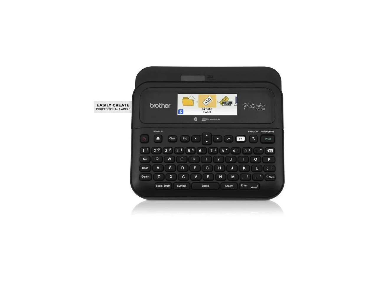Brother P-touch Business Professional Connected Label Maker PT-D610BT with Bluetooth® Connectivity