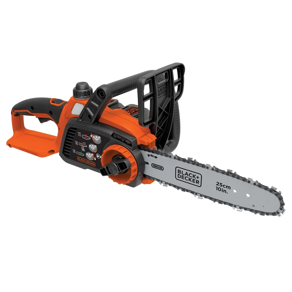 Black & Decker LCS1020 20V MAX Brushed Lithium-Ion 10 in. Cordless Chainsaw Kit (2 Ah)