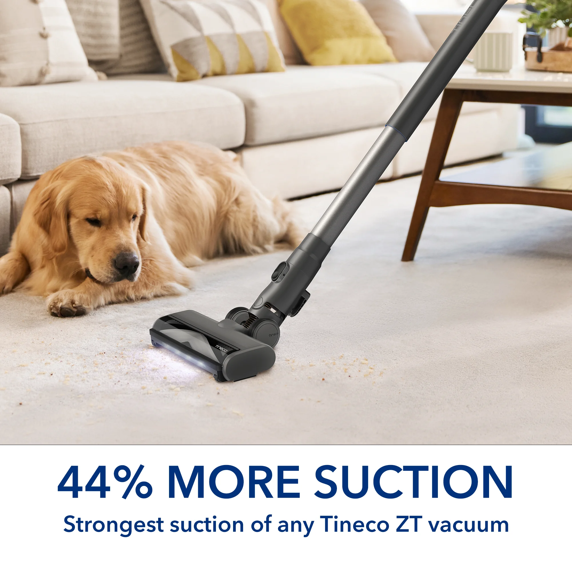 Tineco Pure One S11 ZT: Smart Cordless Stick Vacuum + ZeroTangle Technology for Hard Floors/Carpet (New)