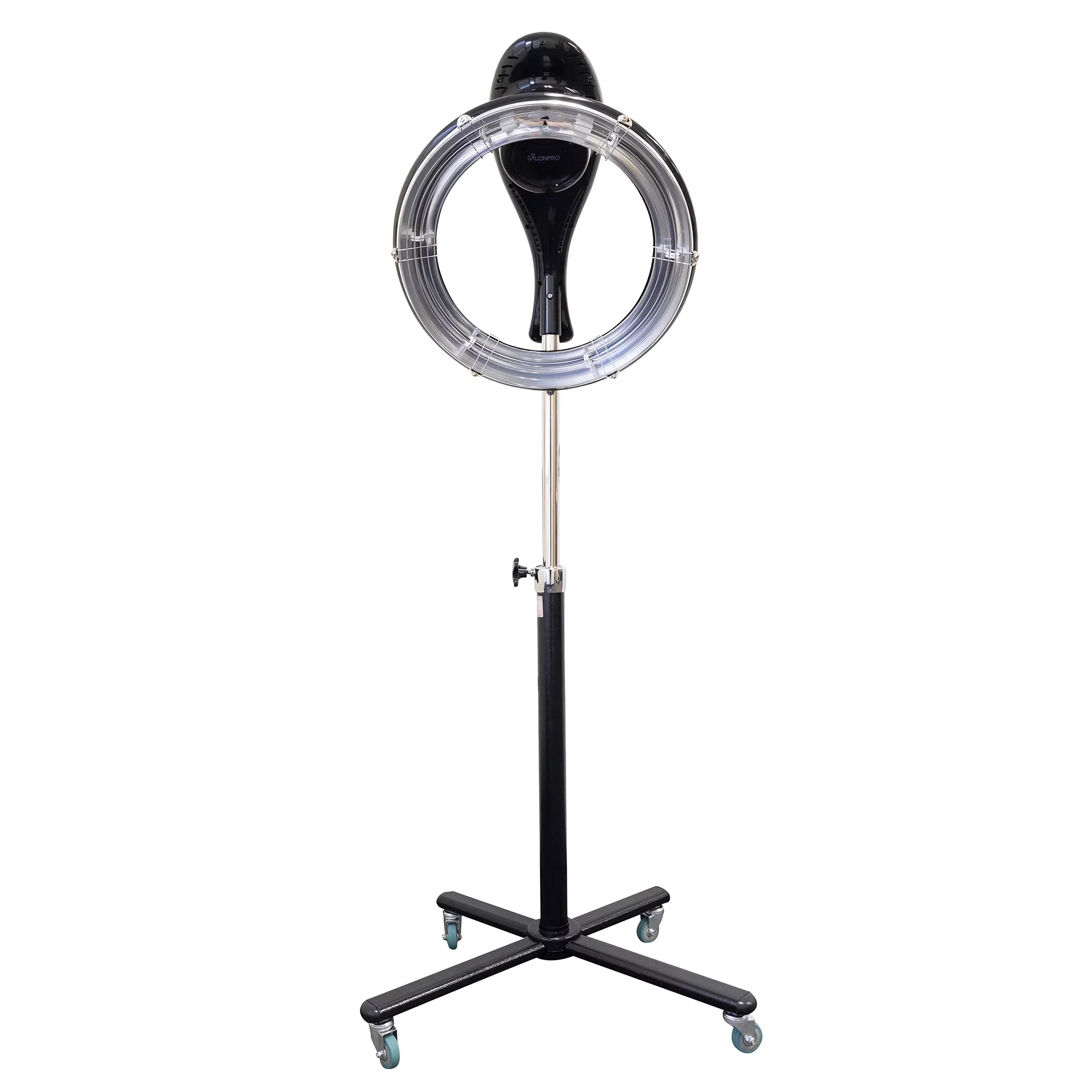 SalonPro Orbiting Halo Compact Professional Infrared Hair Color Processor Accelerator w/ Rolling Base - Black
