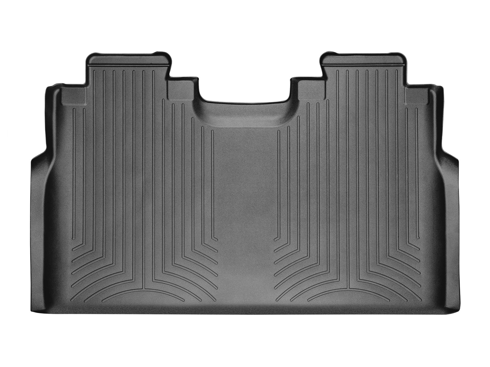 WeatherTech Custom Fit FloorLiners compatible with Ford F-150, F-150 Lightning, Super Duty, F-150 Raptor - 2nd Row, Black