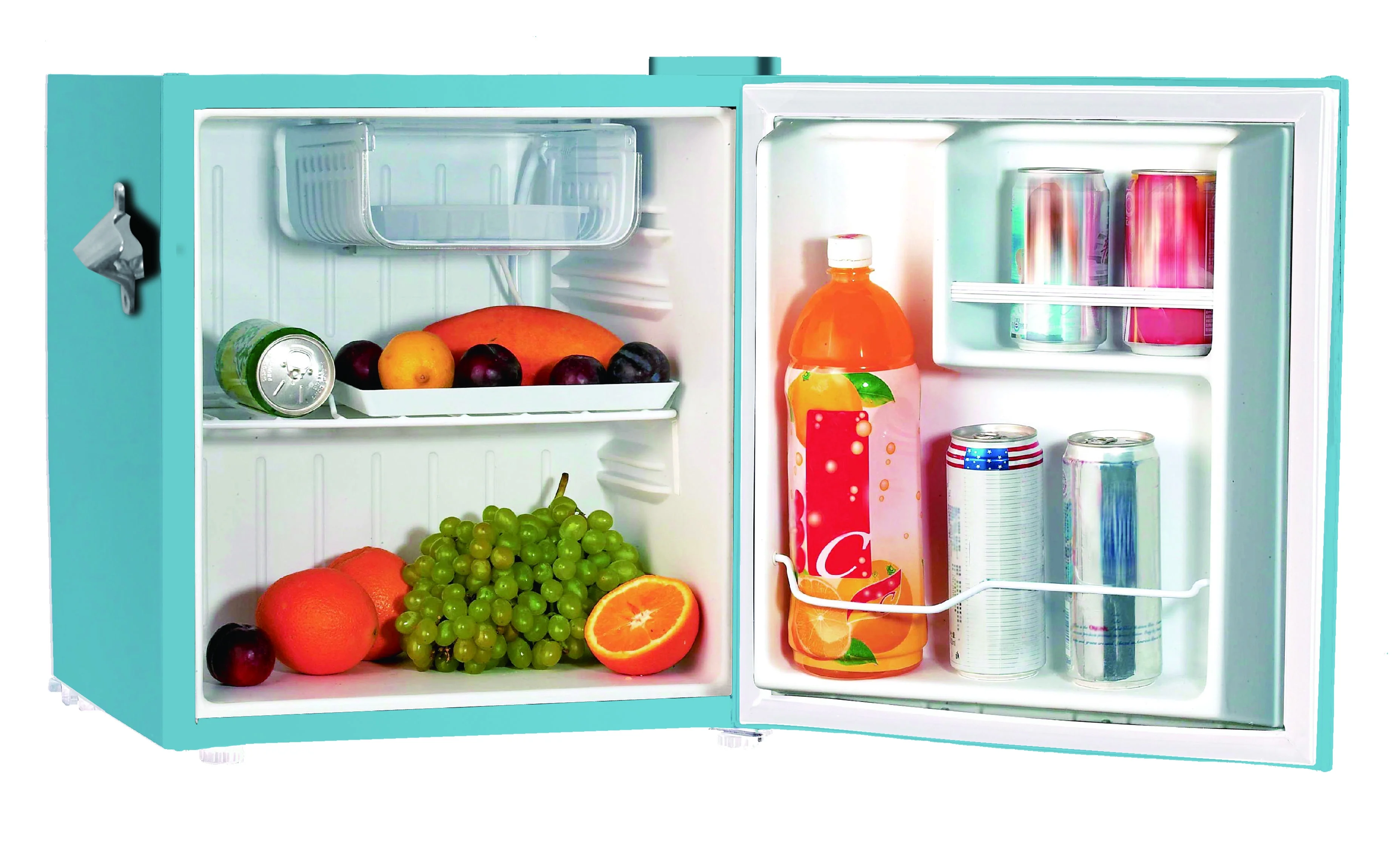 Frigidaire 1.6 Cu. Ft. Retro Compact Refrigerator with Side Bottle Opener EFR176, Blue