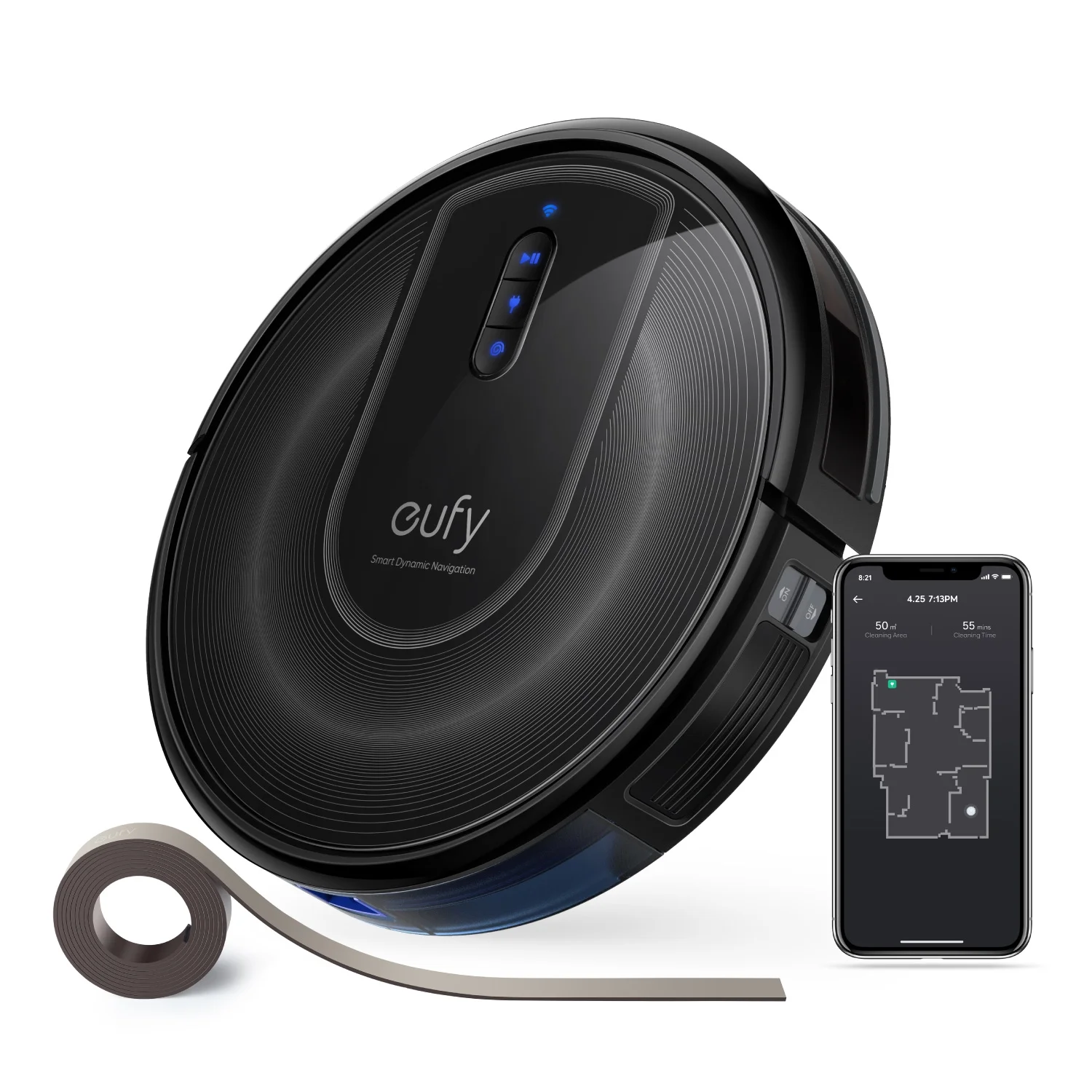 Eufy Clean RoboVac G30 Verge - Robotic Vacuum with Smart Dynamic Navigation 2.0, 2000Pa Strong Suction