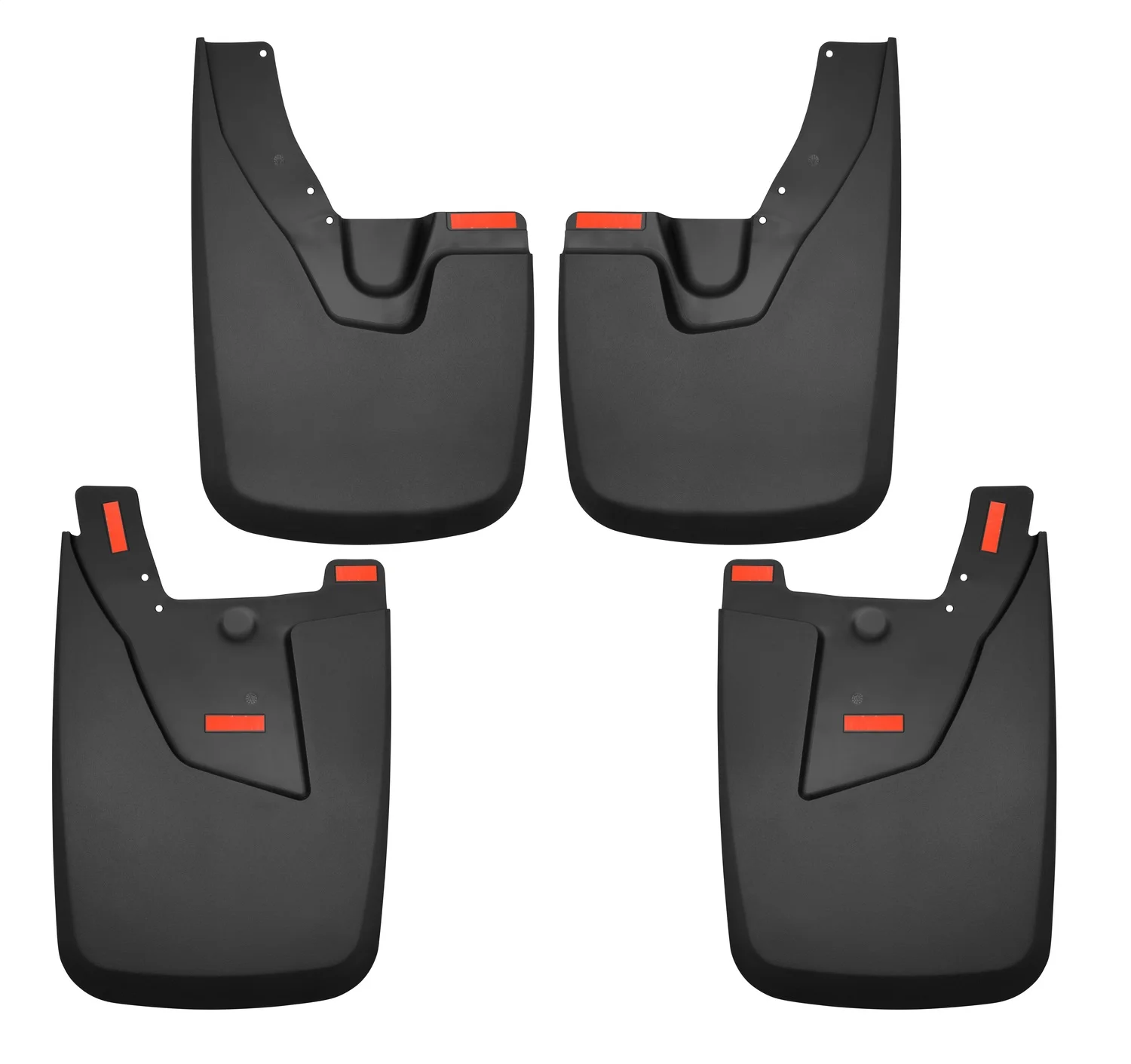 Husky by RealTruck - 58056 - Compatible with 2019-21 Ram 2500/3500 with OE Fender Flares (not Power Wagon) Custom Front and Rear Mud Guards Black