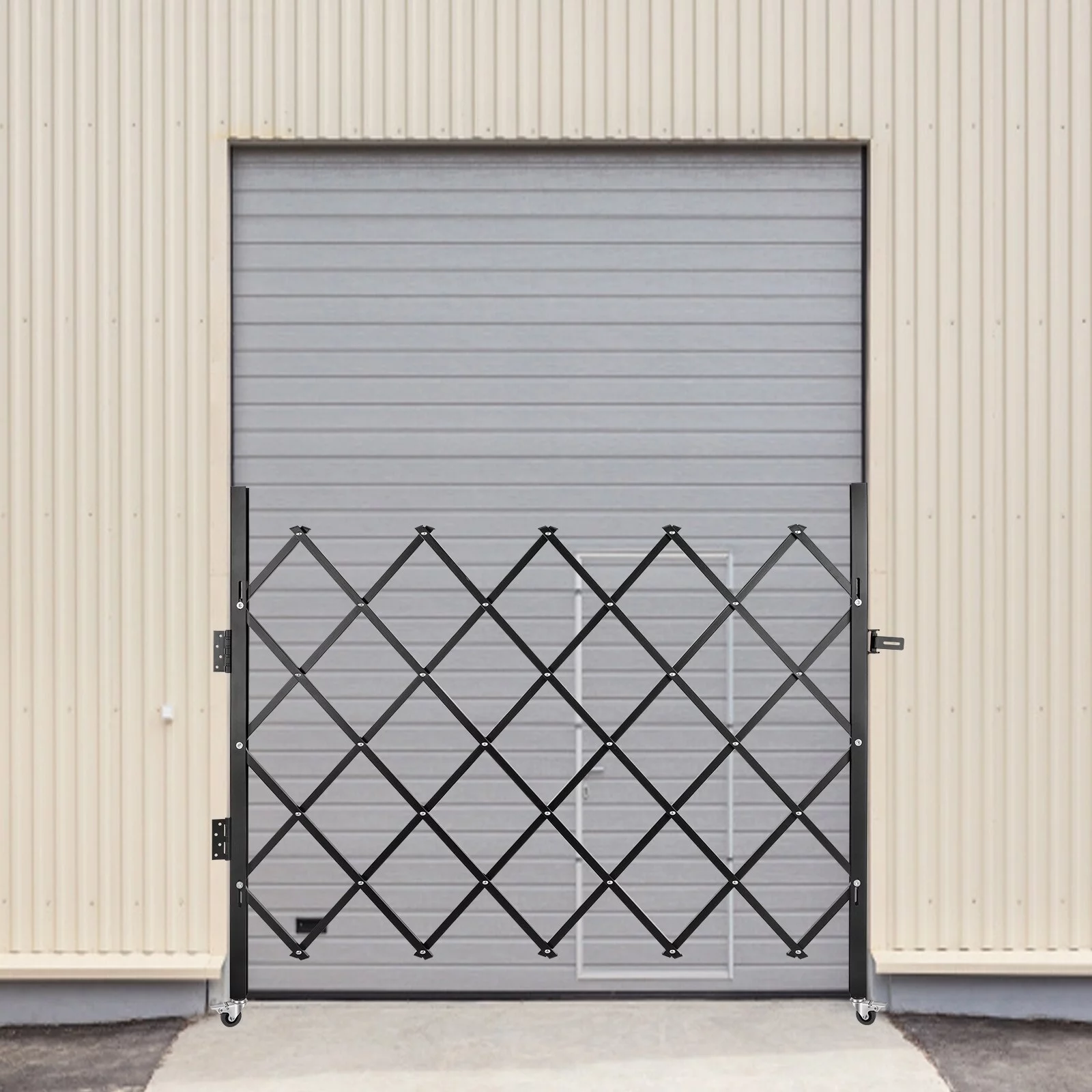 VEVOR Single Folding Security Gate Folding Door Gate Flexible Expanding Security Gate 48