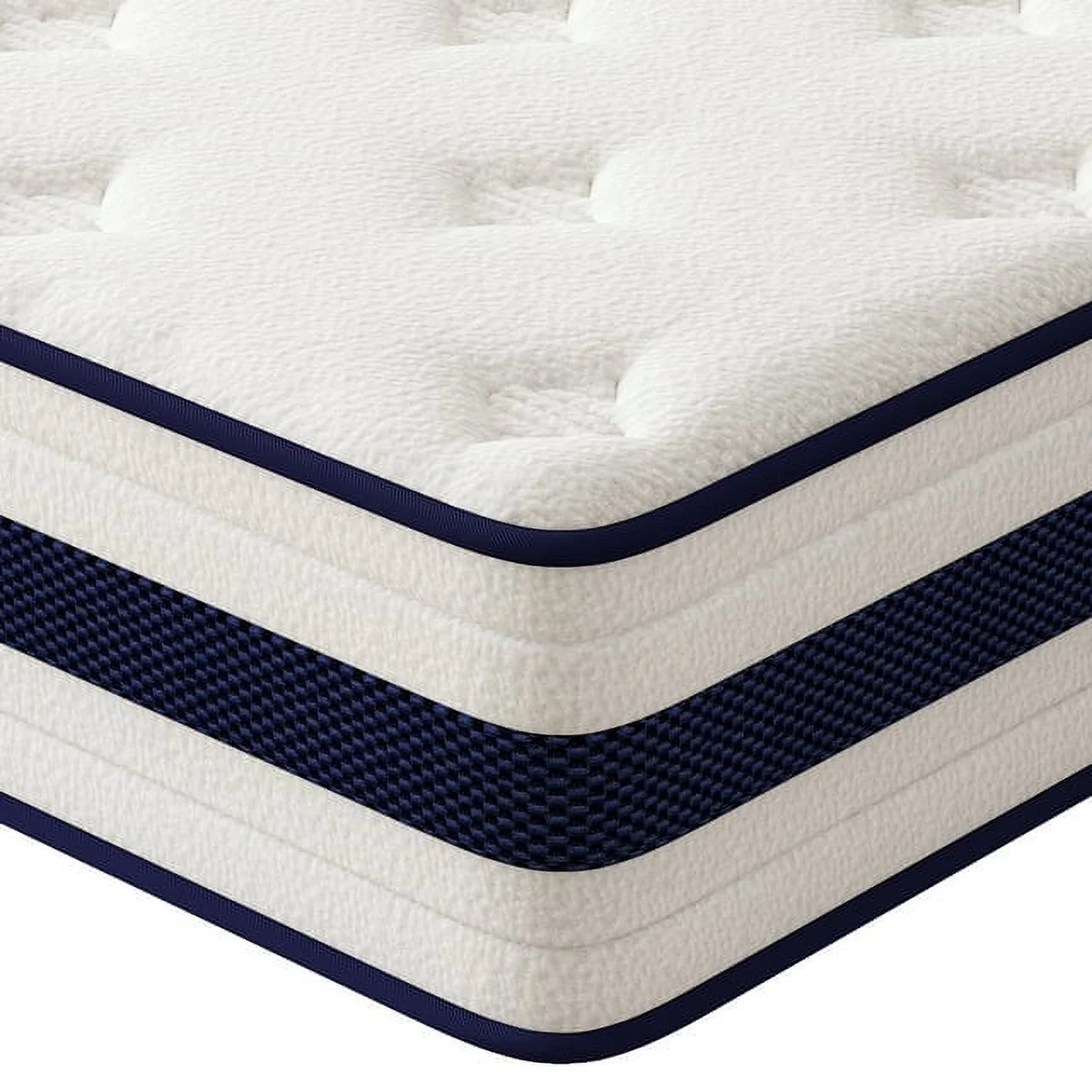 NISIEN Hybrid King Mattress 12 Inch, King Size Spring Gel Memory Foam Mattress, Medium Firm King Mattresses in a Box