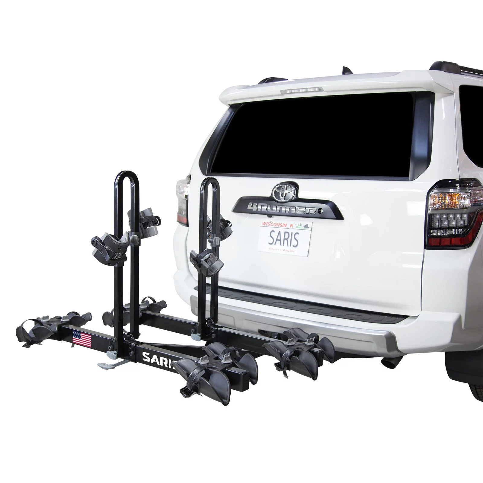 Saris Freedom Hitch Bike Rack, 9.5 in H, Bike Rack Hitch for Car & SUVs for 4 Bikes