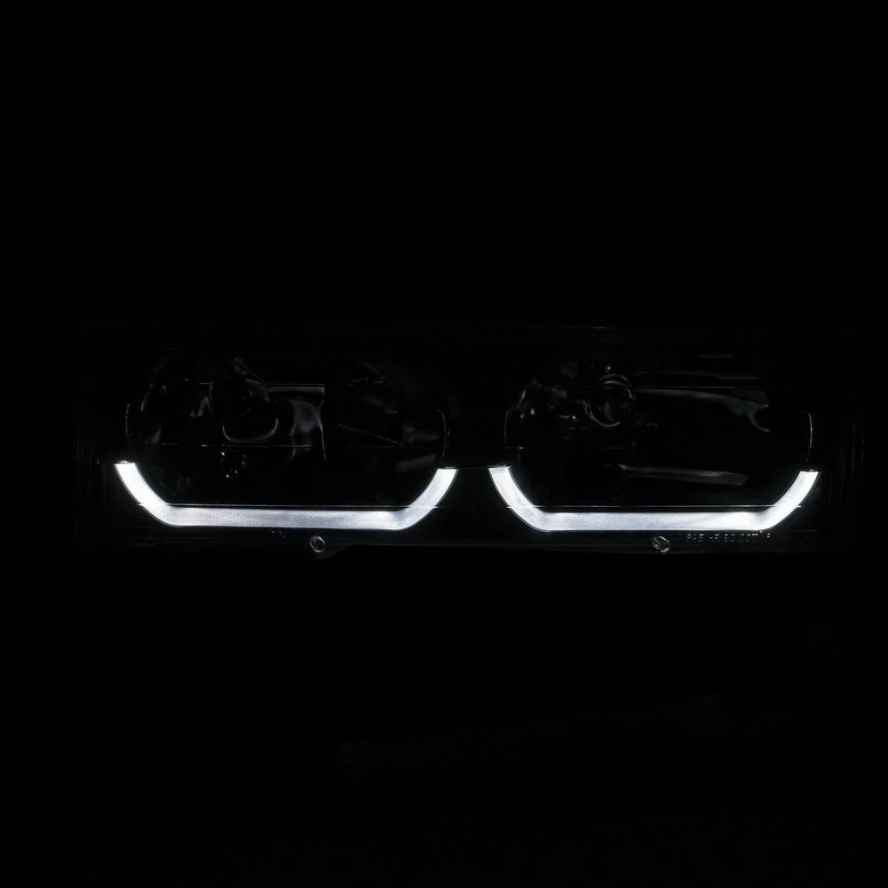 Anzo Crystal Headlights with Low-Brow (Chrome) - 111300 Fits select: 1988-2000 CHEVROLET GMT-400, 1995-1999 CHEVROLET TAHOE