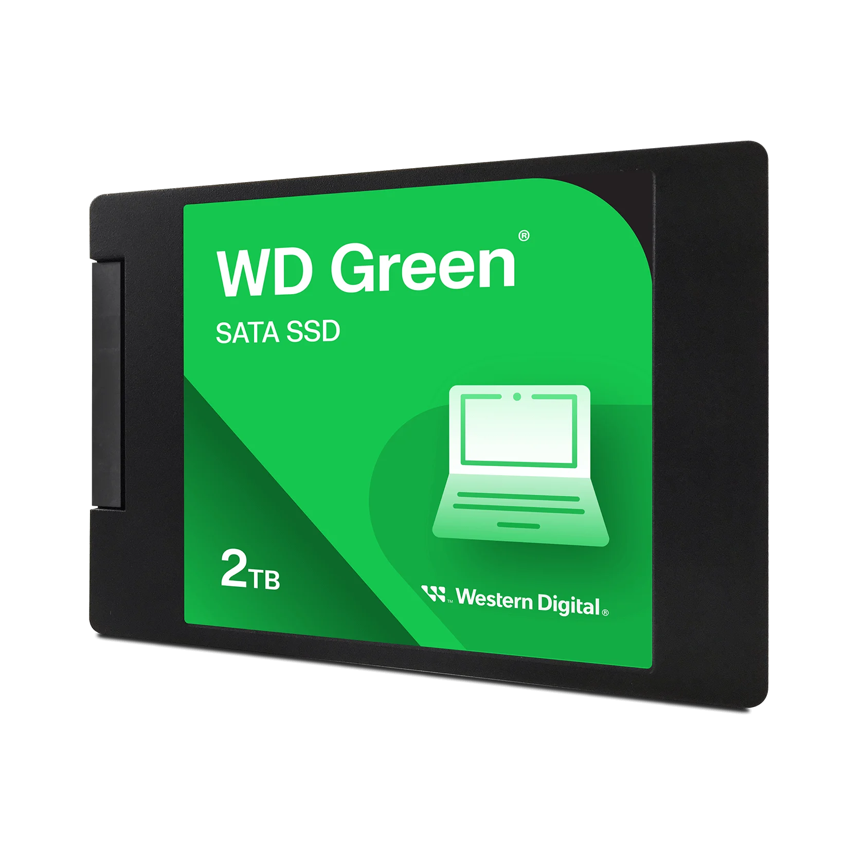 Western Digital 2TB WD Green SATA SSD, Internal 2.5''/7mm Cased Solid State Drive - WDS200T2G0A
