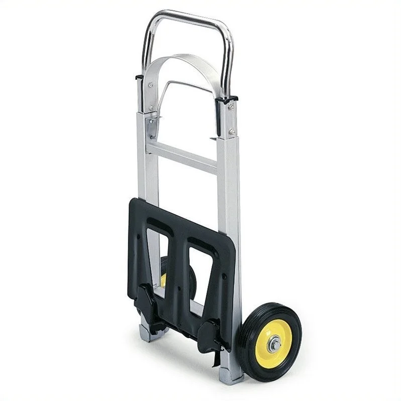 Safco 4061 250 lbs. Capacity 15-1/2 in. x 16-1/ 2 in. x 43-1/2 in. Hideaway Aluminum Hand Truck