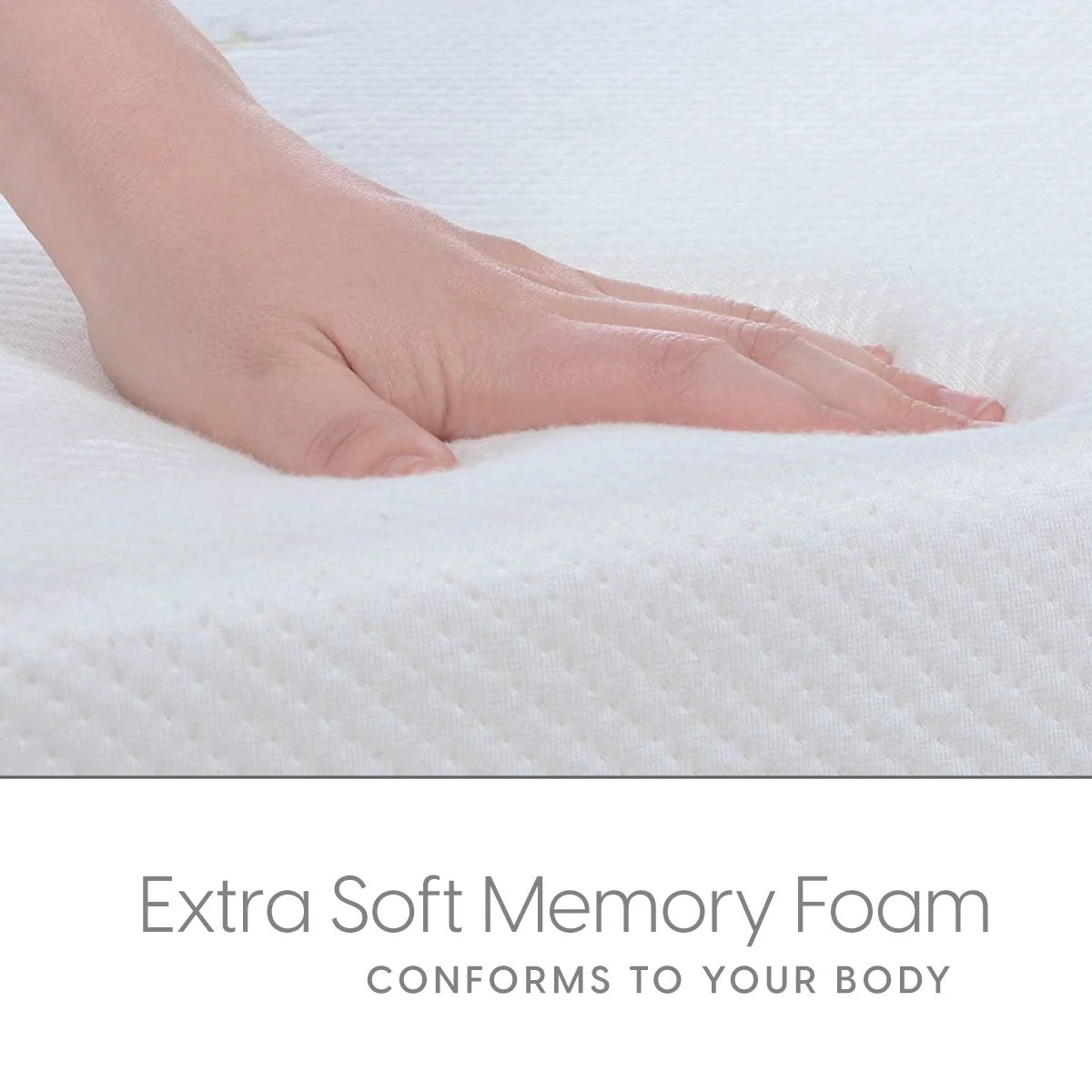Milliard 4.5-inch Memory Foam Replacement Mattress for Queen Sleeper Sofa Couch Beds (Sofa Not Included)