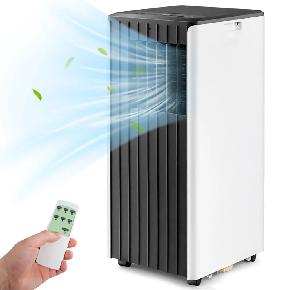 Resenkos Air Conditioner, Cooler,8000 BTU Portable Air Conditioner with Cool Humidifier and Sleep Mode-Black & White