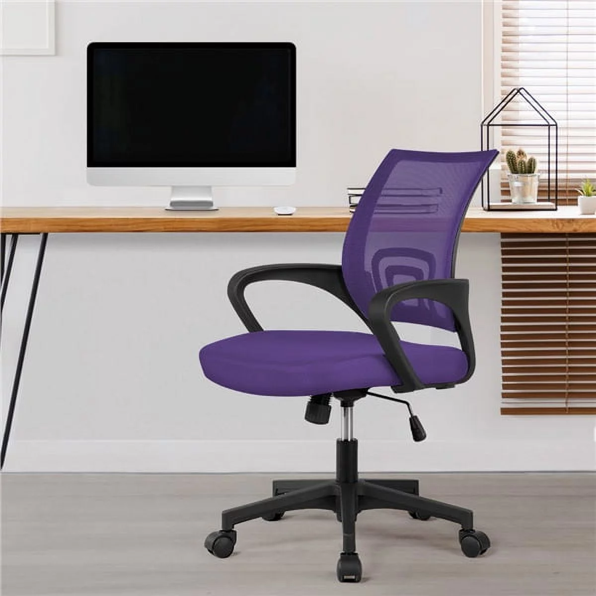 Yaheetech Adjustable Ergonomic Mesh Swivel Computer Office Desk Task Rolling Chair(2pcs)