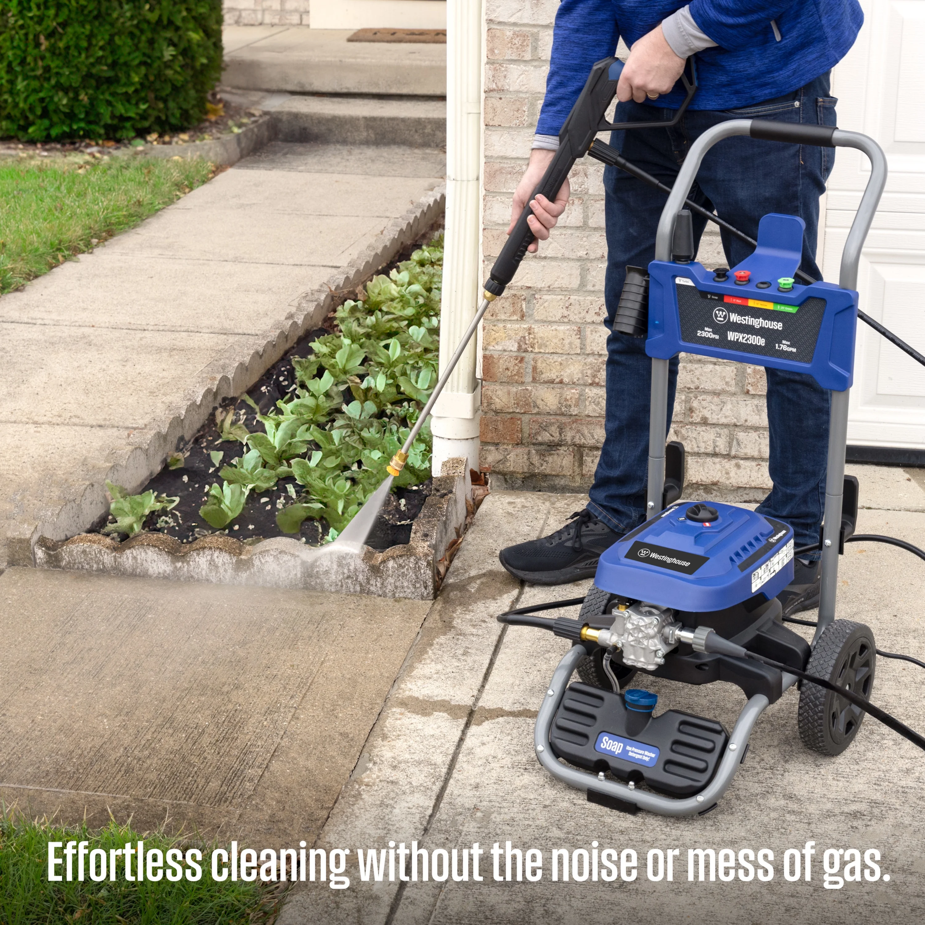 Westinghouse 2300-PSI, 1.76-GPM Electric Pressure Washer with 5 Nozzles & Soap Tank