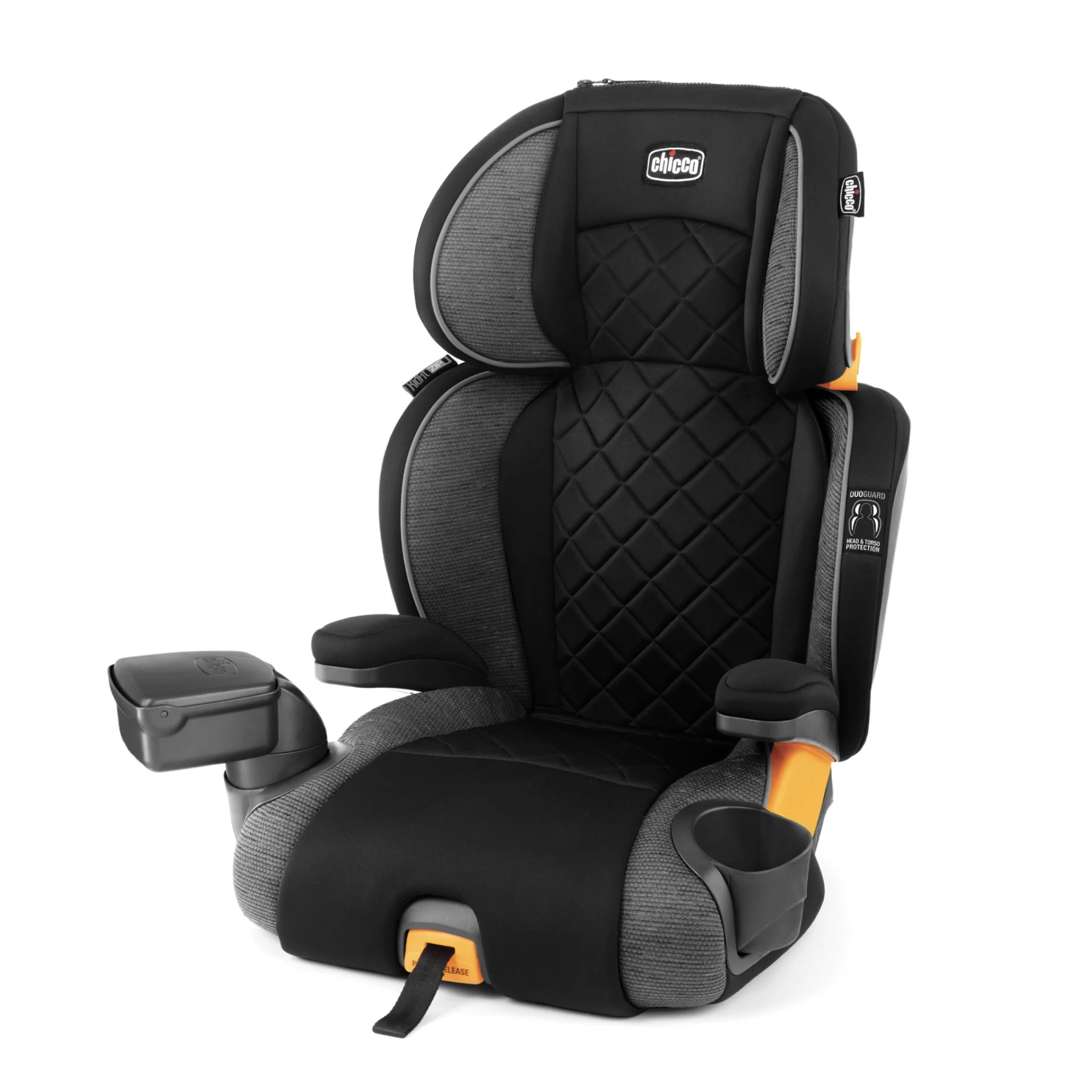 Chicco KidFit Zip Plus 2-in-1 Belt Positioning Booster Car Seat - Taurus (Black/Grey), New