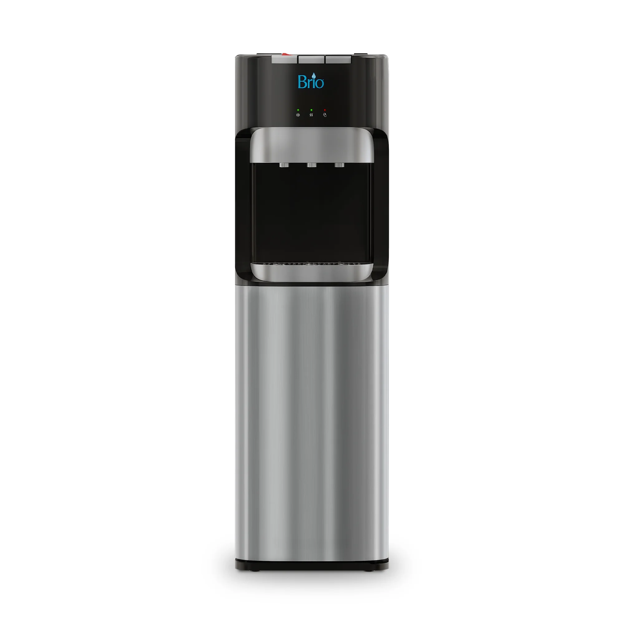 Brio Bottom Load Water Cooler Dispenser with Hot, Cold and Room Temperature Water, Height 41.4