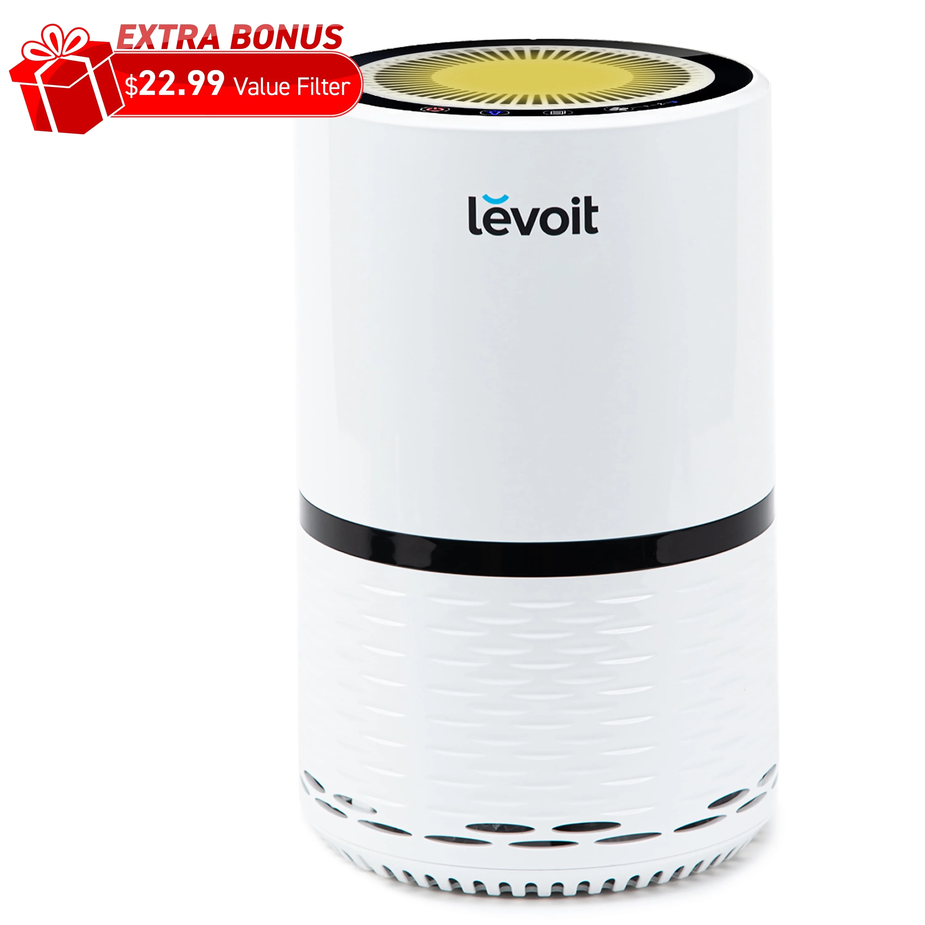 Levoit Air Purifier LV-H132-WM, HEPA Upgraded Filter for Smoke, Odors, Pet, Walmart Exclusive