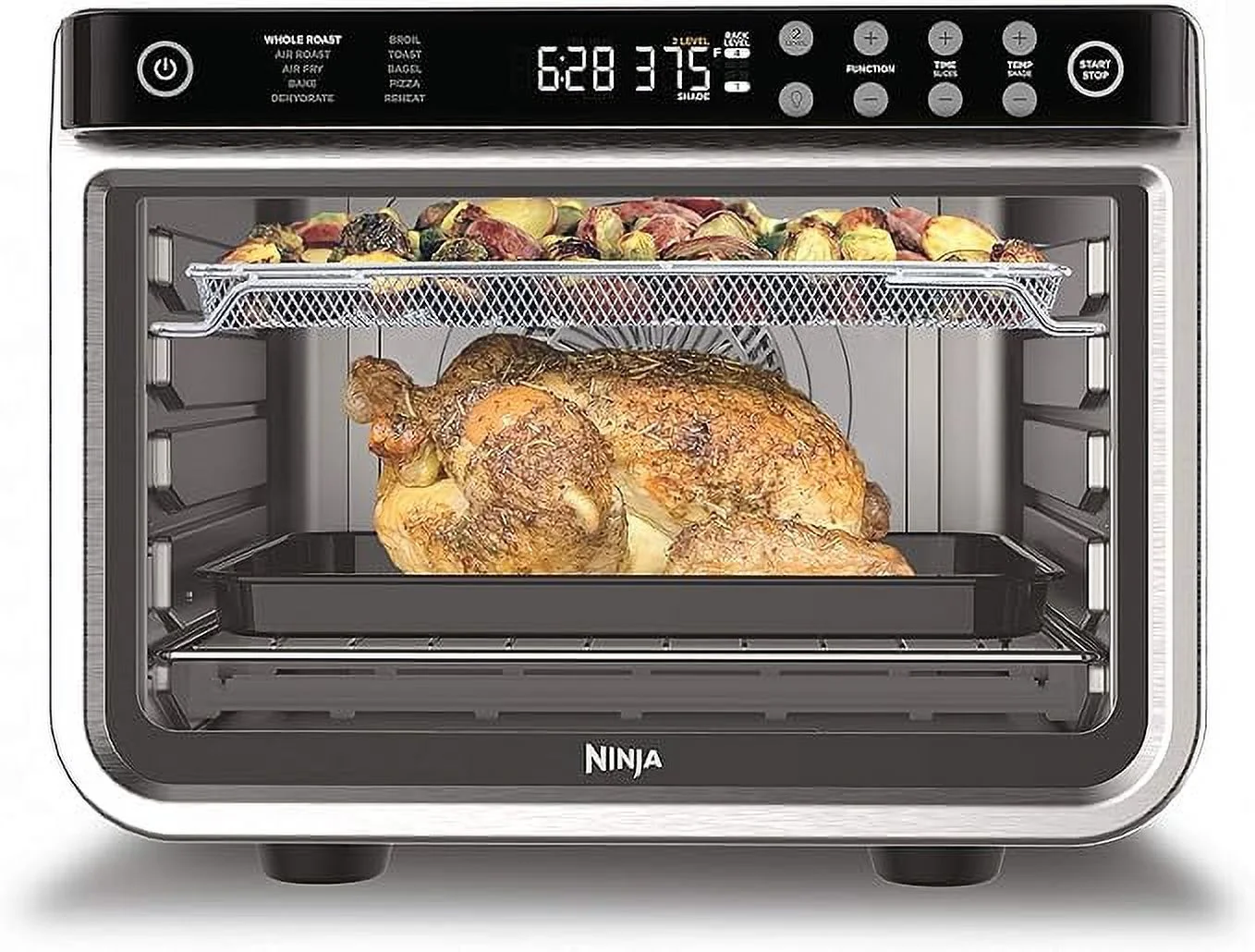 Open Box Ninja DT201 Foodi 10-in-1 XL Pro Air Fry Digital Toaster Oven - Stainless Steel