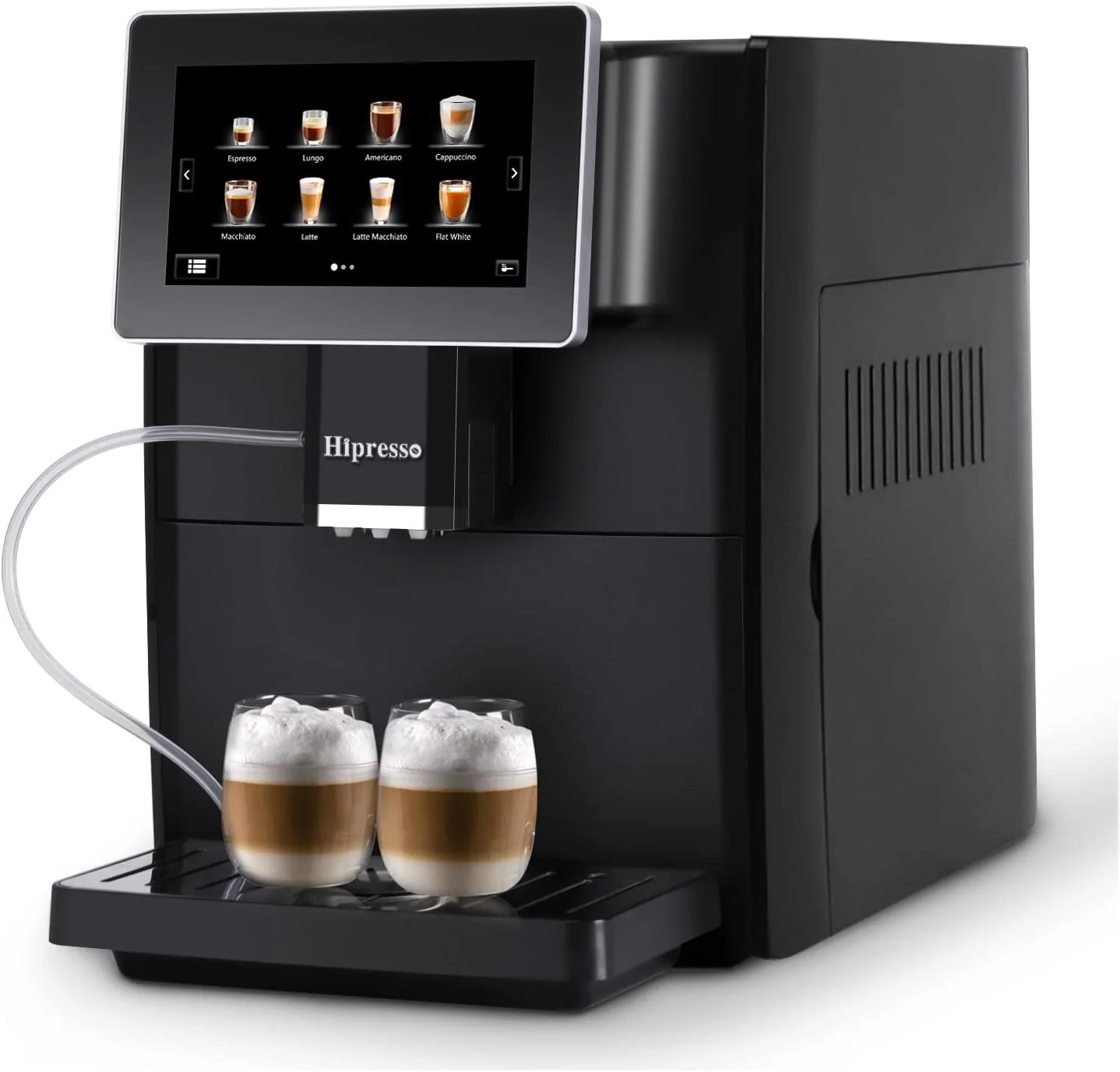 Hipresso CM-1001 Programmable Super-automatic Espresso Coffee Machine with Large 7 inches HD TFT Display