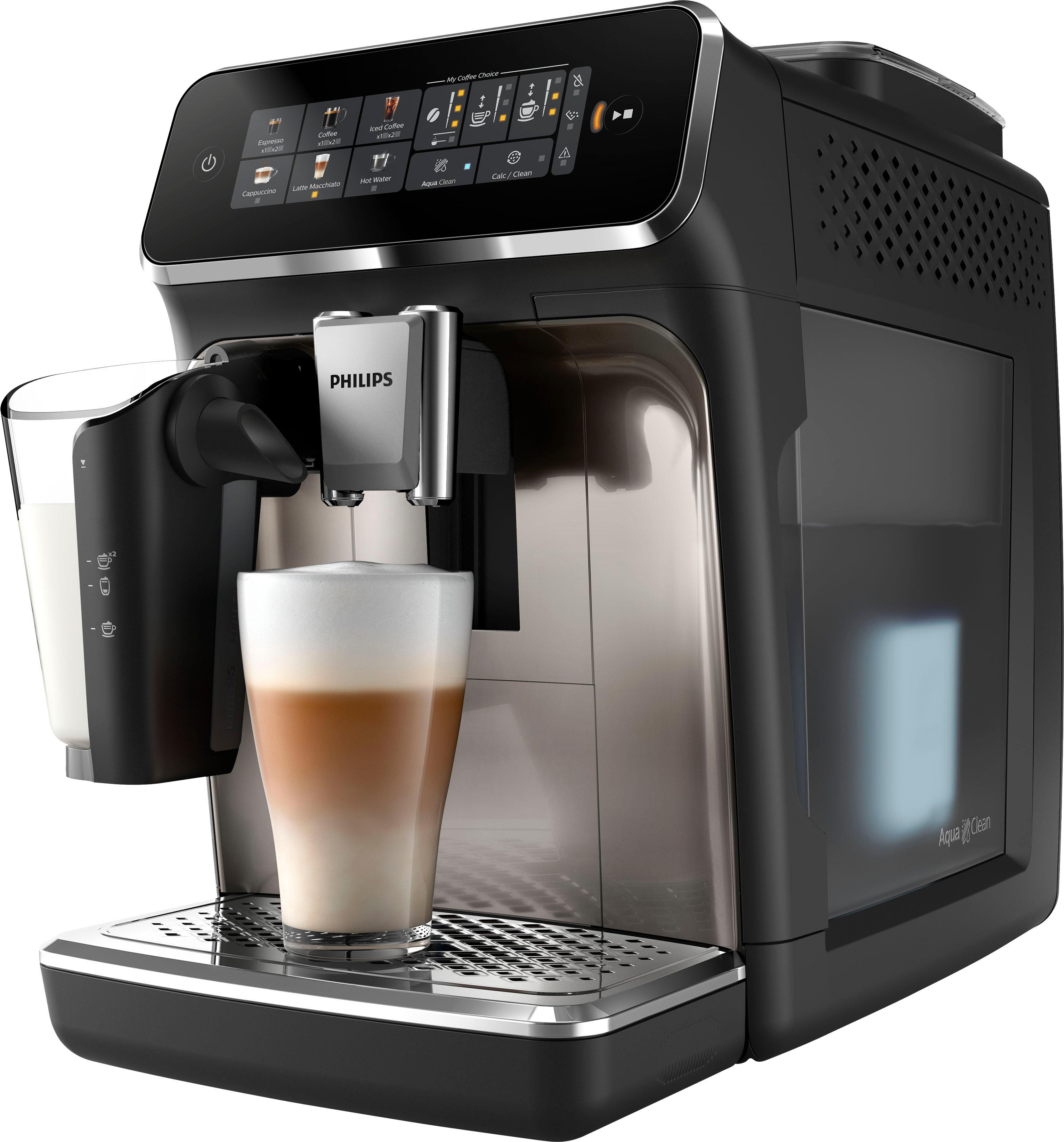 3300 Fully Automatic Espresso Machine with LatteGo Milk Frother Silver