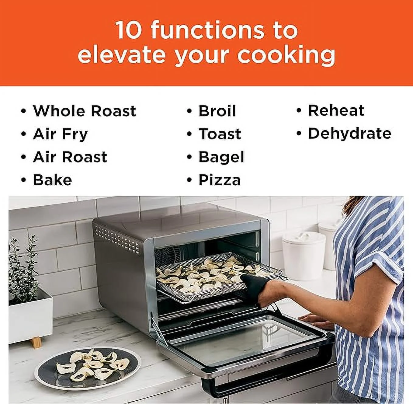 Open Box Ninja DT201 Foodi 10-in-1 XL Pro Air Fry Digital Toaster Oven - Stainless Steel
