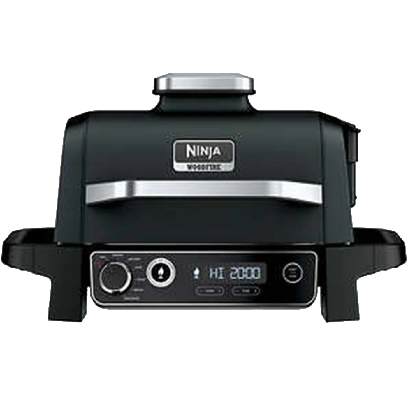Restored Ninja OG701 Woodfire Outdoor Grill & Smoker 7-in-1 Master Grill BBQ Smoker and Air Fryer with Woodfire Technology (Refurbished)