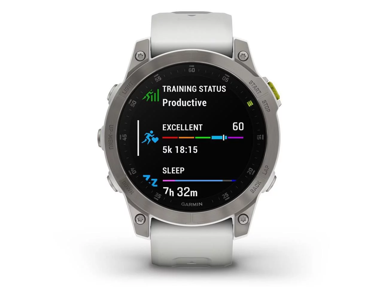 Garmin Epix Gen 2 Sapphire 47mm GPS Smartwatch, White Titanium #010-02582-20