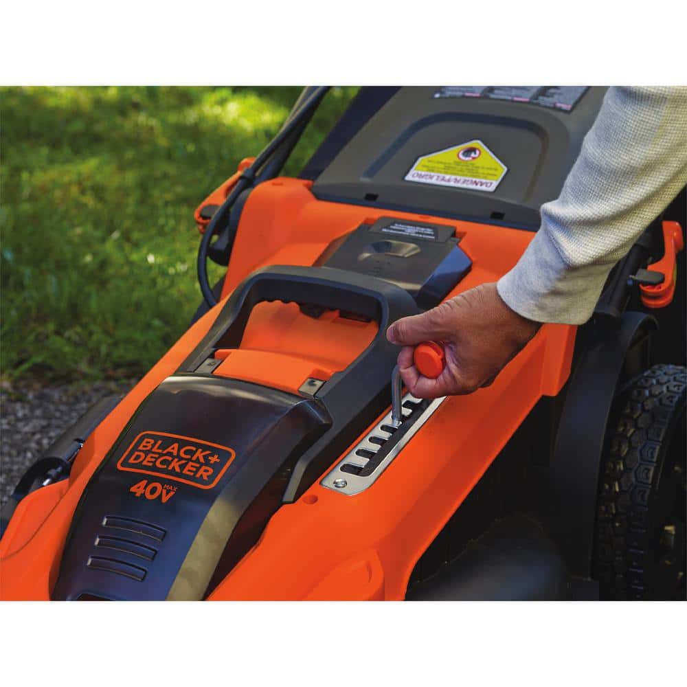 BLACK+DECKER 40V MAX 20 in Battery Powered Walk Behind Push Lawn Mower with 2 2Ah Batteries & Charger CM2043C