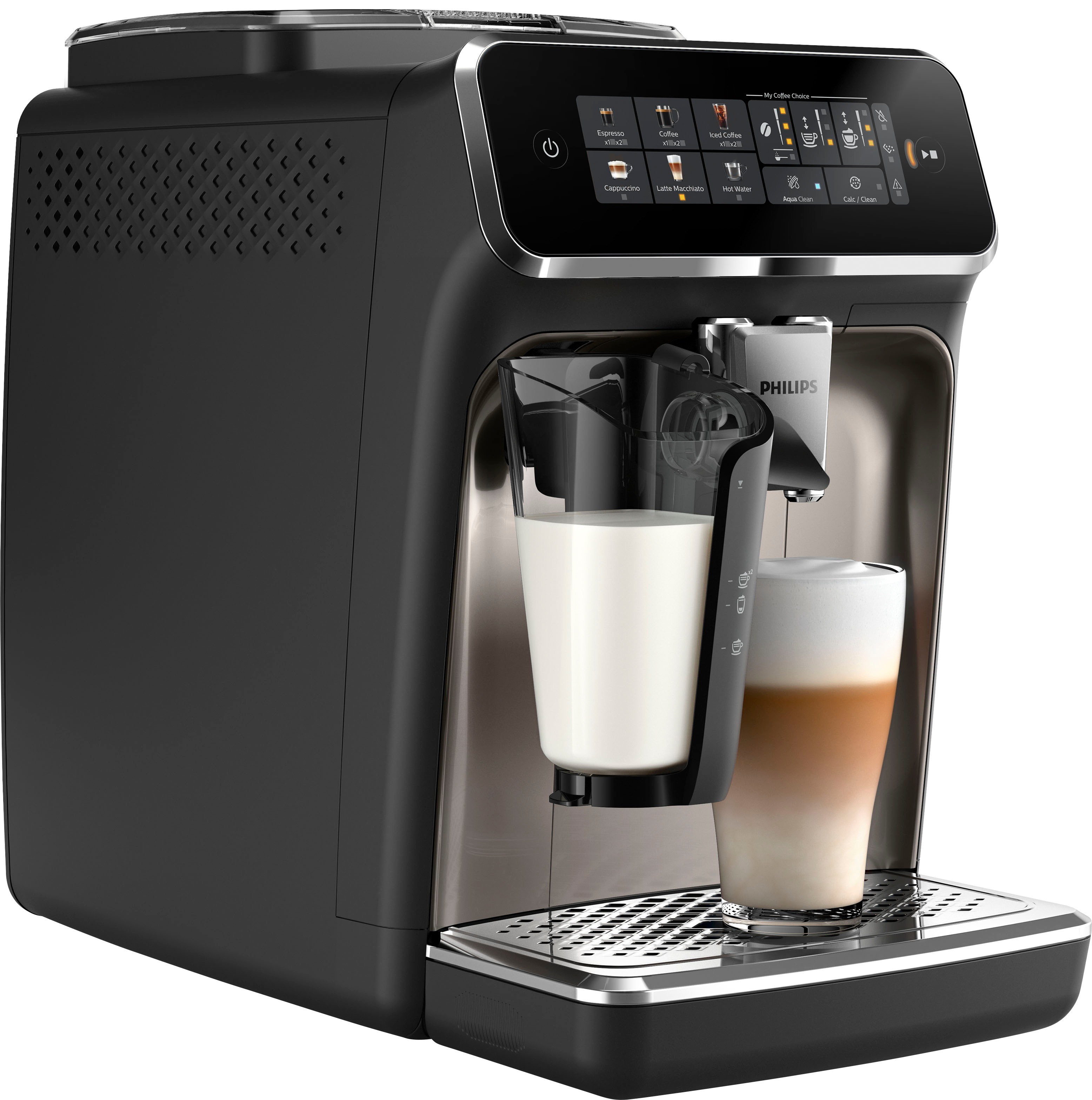 3300 Fully Automatic Espresso Machine with LatteGo Milk Frother Silver