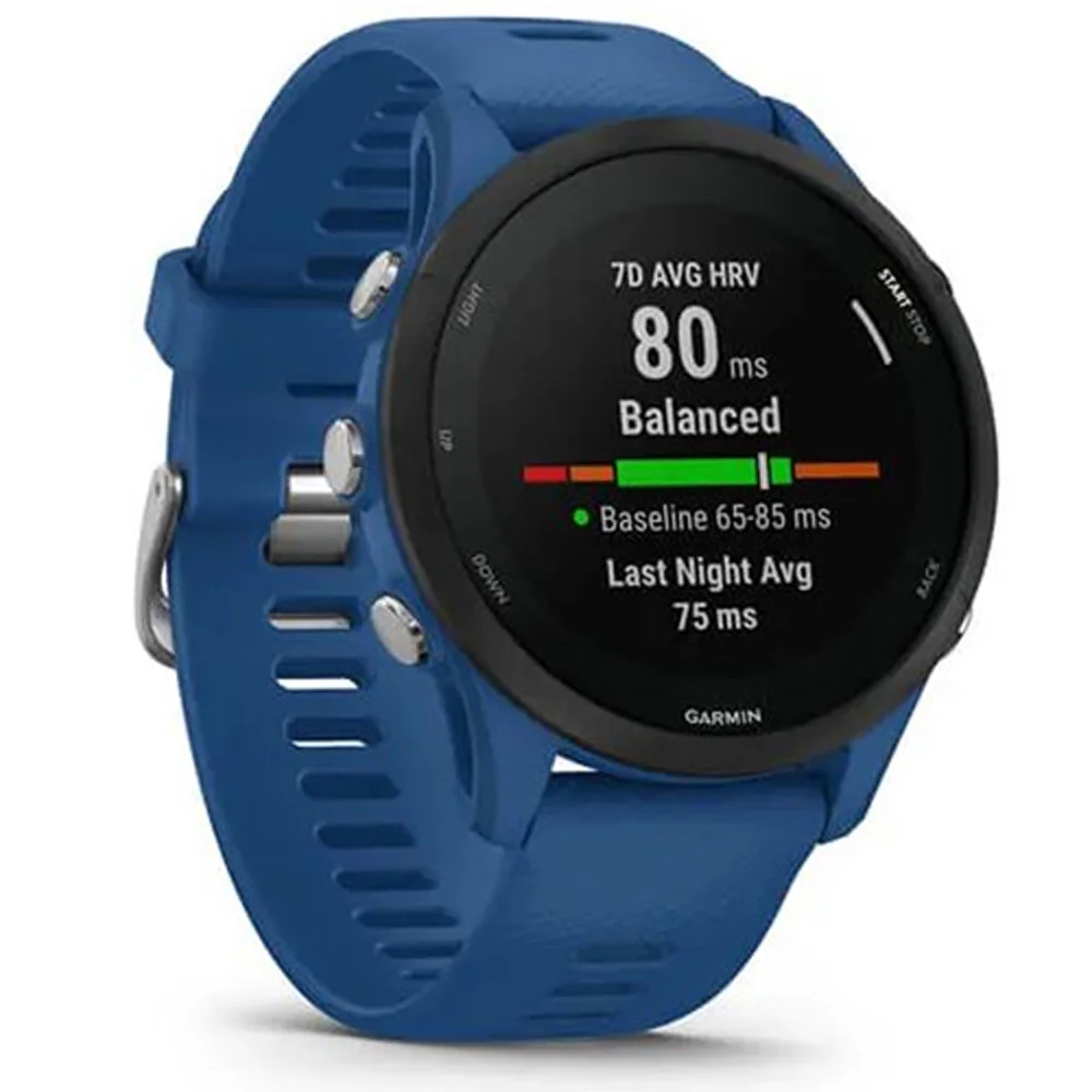 Garmin 010-02641-01 Forerunner 255 GPS Smartwatch Tidal Blue Bundle with 2 YR CPS Enhanced Protection Pack