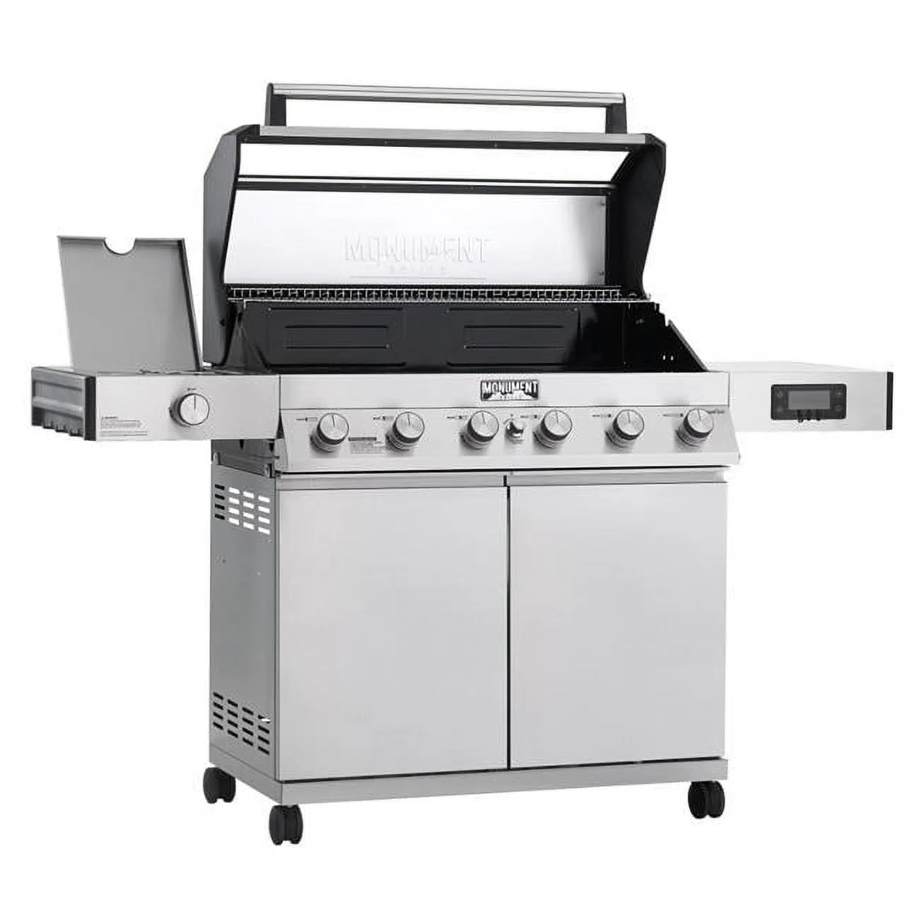 Monument Grill 19 x 65 x 48 in. Denali Series 6 Burner Smart Stainless Steel Liquid Propane & Natural Gas Grill