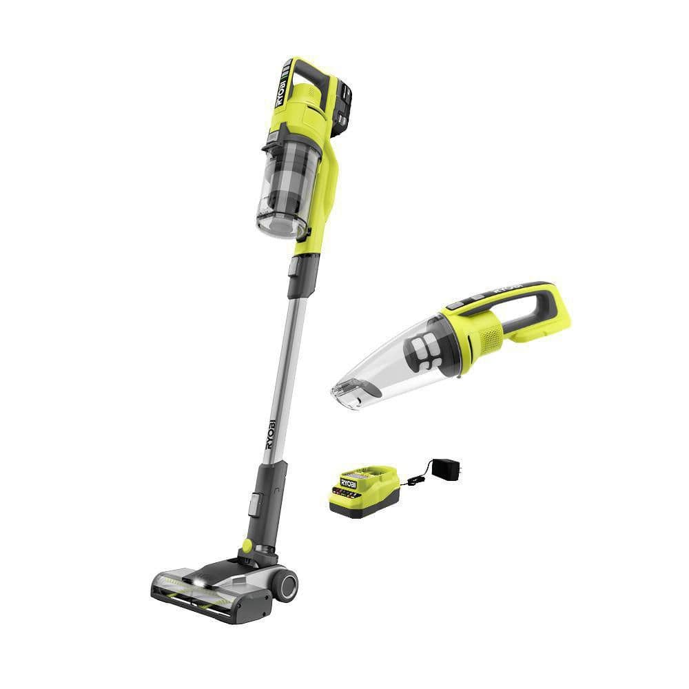 ONE+ 18V Cordless Stick and Hand Vacuum Cleaner (2-Piece) with 4.0 Ah Battery and Charger PCL720KHV1