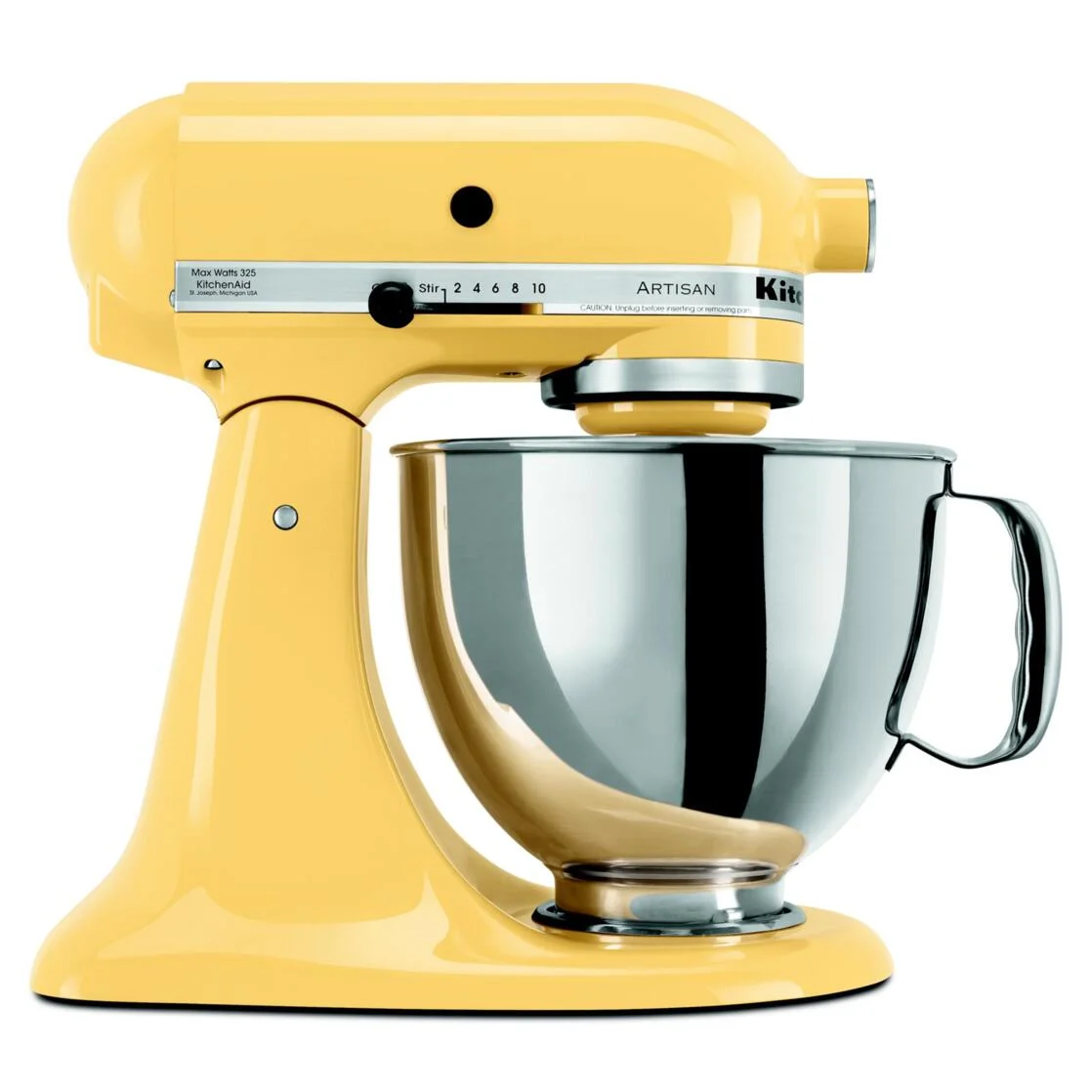 KitchenAid® Artisan® Series 5 Quart Tilt-Head Stand Mixer, Majestic Yellow, KSM150PS