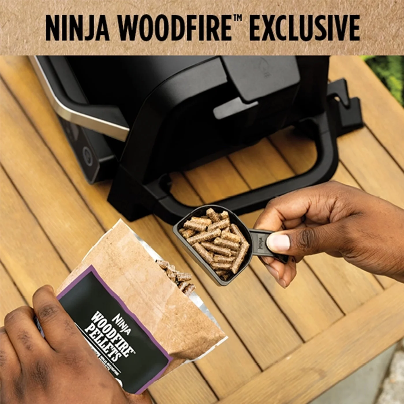 Restored Ninja OG701 Woodfire Outdoor Grill & Smoker 7-in-1 Master Grill BBQ Smoker and Air Fryer with Woodfire Technology (Refurbished)