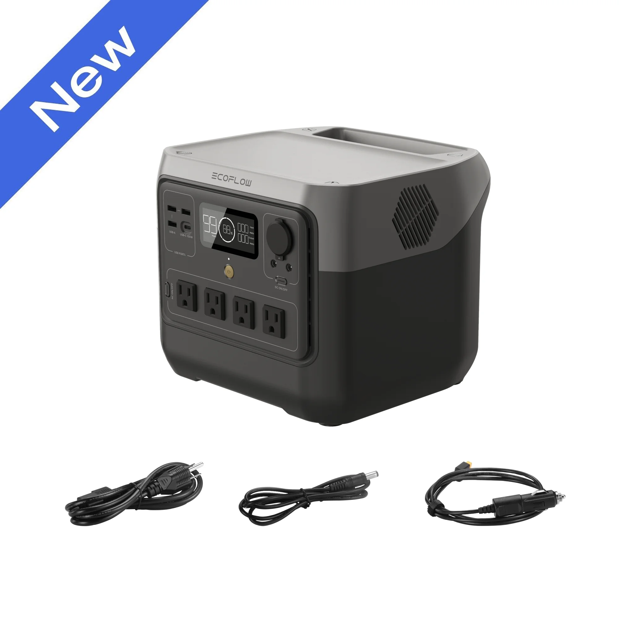 EcoFlow Portable Power Station RIVER 2 Pro 700,716Wh LFP Battery,1600W Solar Generator for Outdoor,Home Use