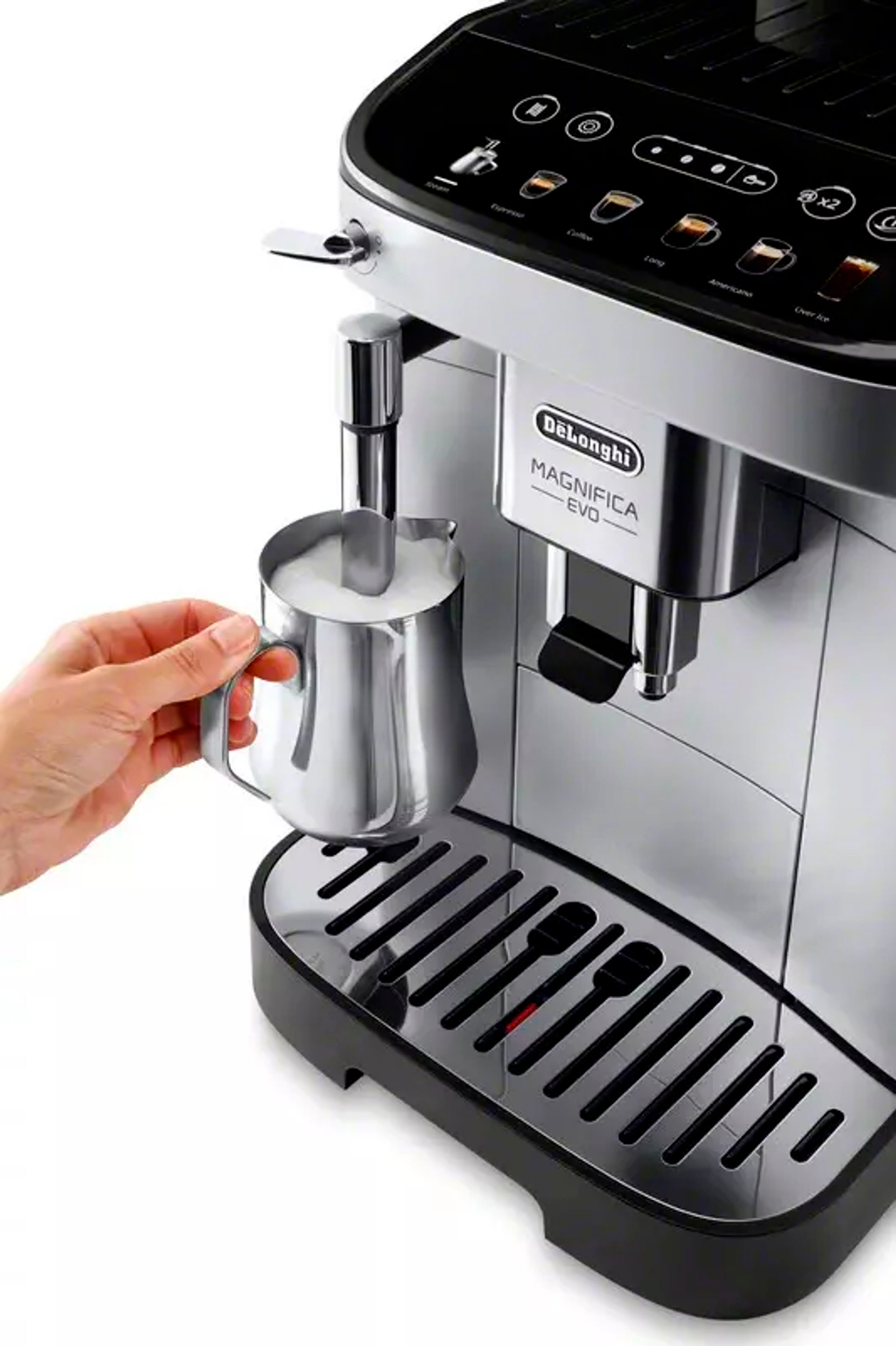 De'Longhi Magnifica Evo Coffee and Espresso Machine Silver