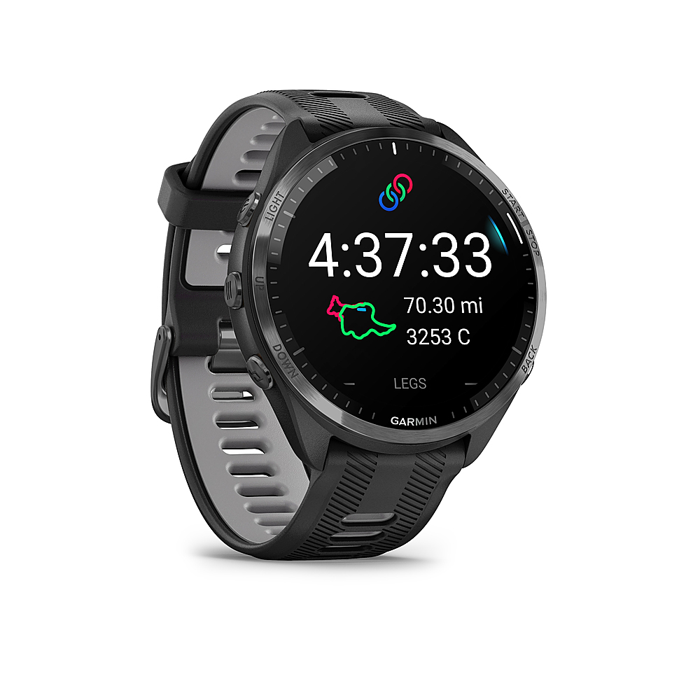 Garmin Forerunner 965 GPS Smartwatch 47 mm Fiber reinforced polymer Carbon Gray TLC/Titanium