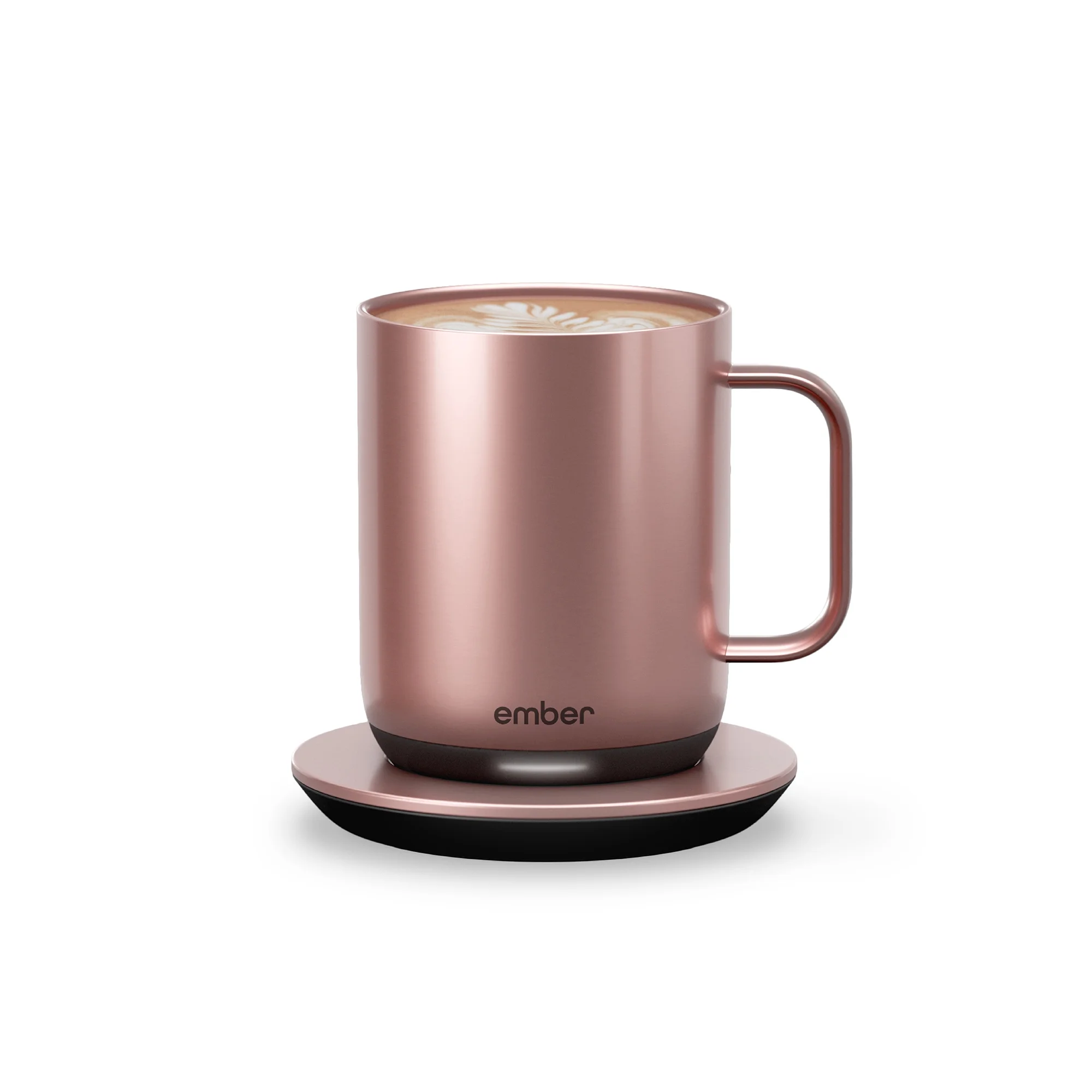 Ember Temperature Control Smart Mug 2, 10 oz, Rose Gold, Up To 1.5-hr Battery Life - App Controlled Heated Coffee/Tea Mug - Improved Design