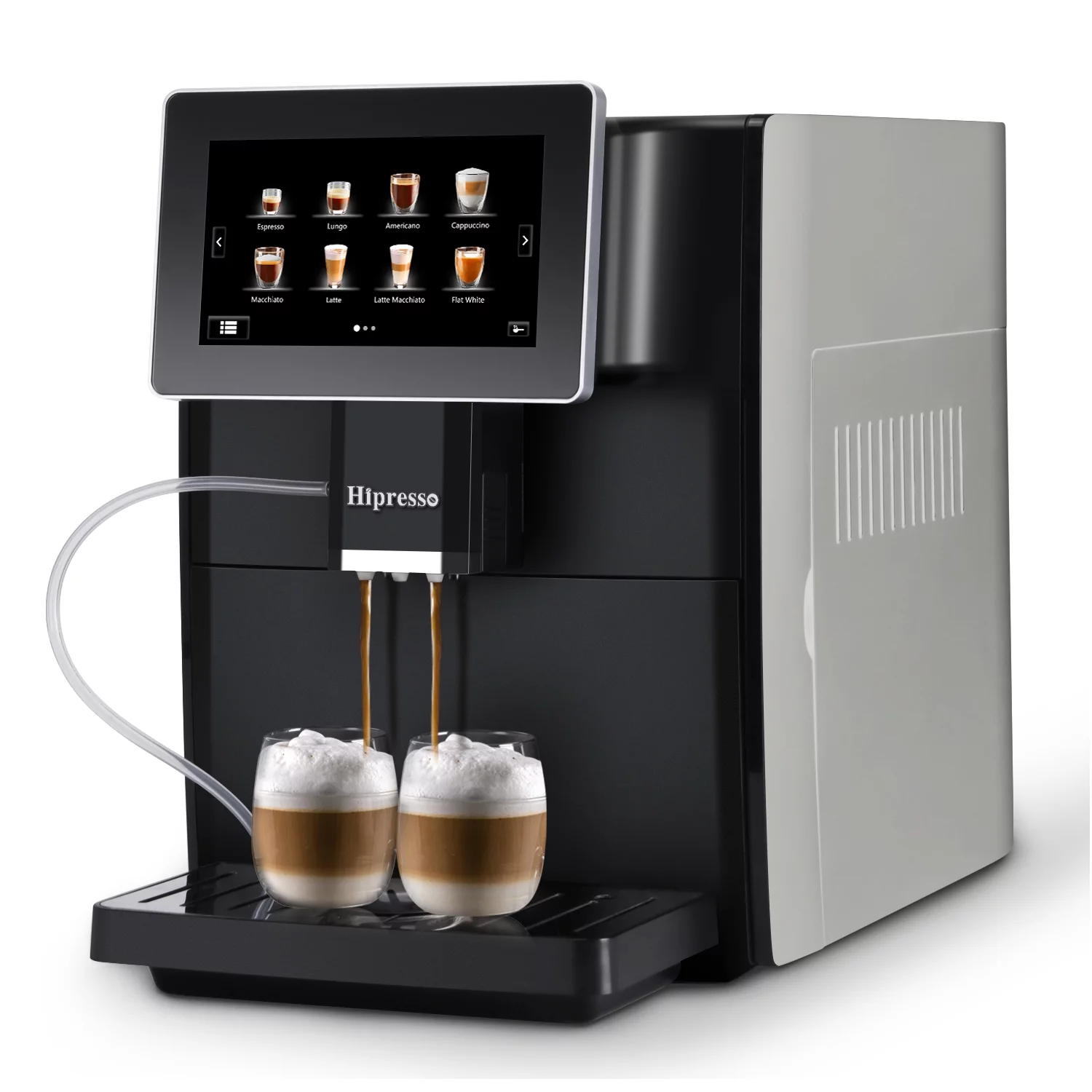 Hipresso CM-1001 Programmable Super-automatic Espresso Coffee Machine with Large 7 inches HD TFT Display