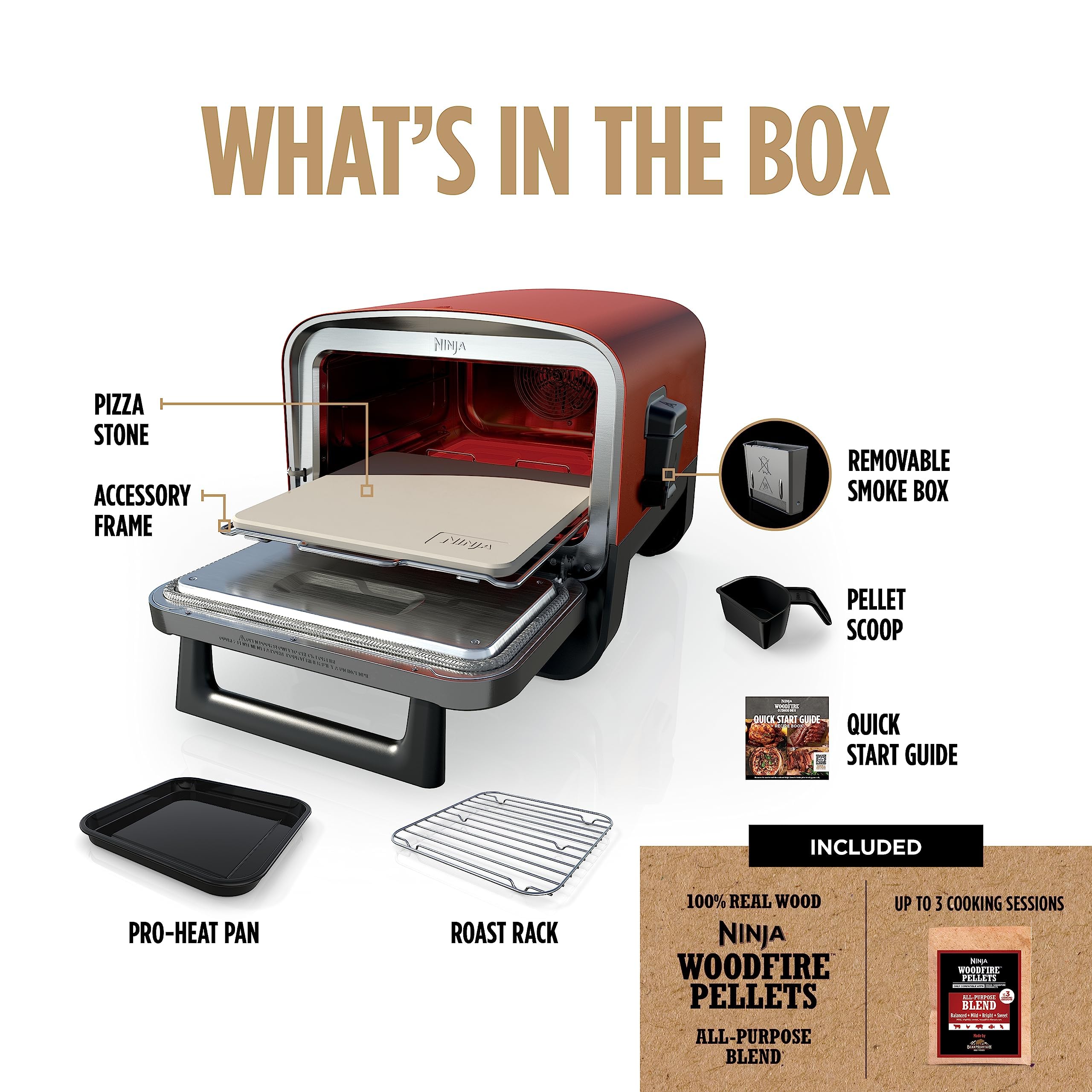 Ninja Woodfire Technology terracotta OO101