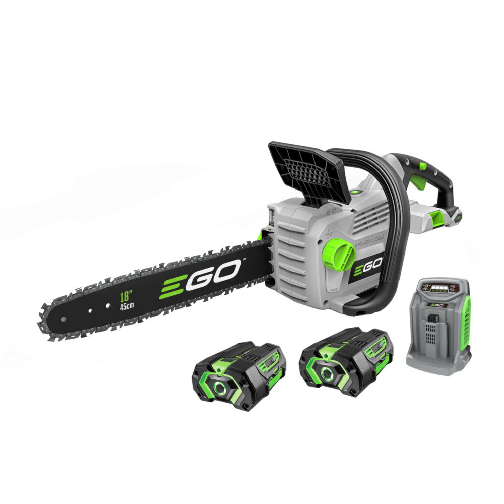 POWER+ 18�± Chain Saw Kit With 2 x 5Ah Batteries