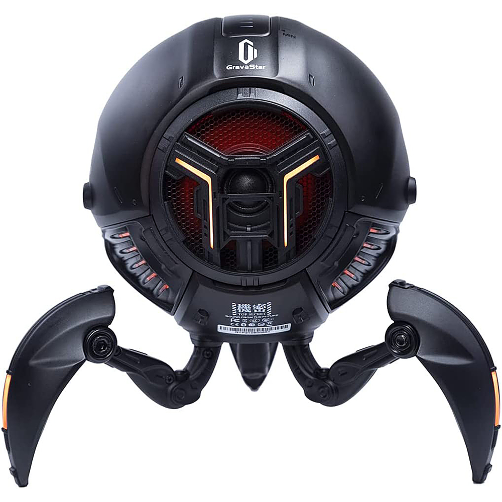 GravaStar - Mars Pro Bluetooth 5.0 Speaker with Bass Boost and Stereo Sound - Black