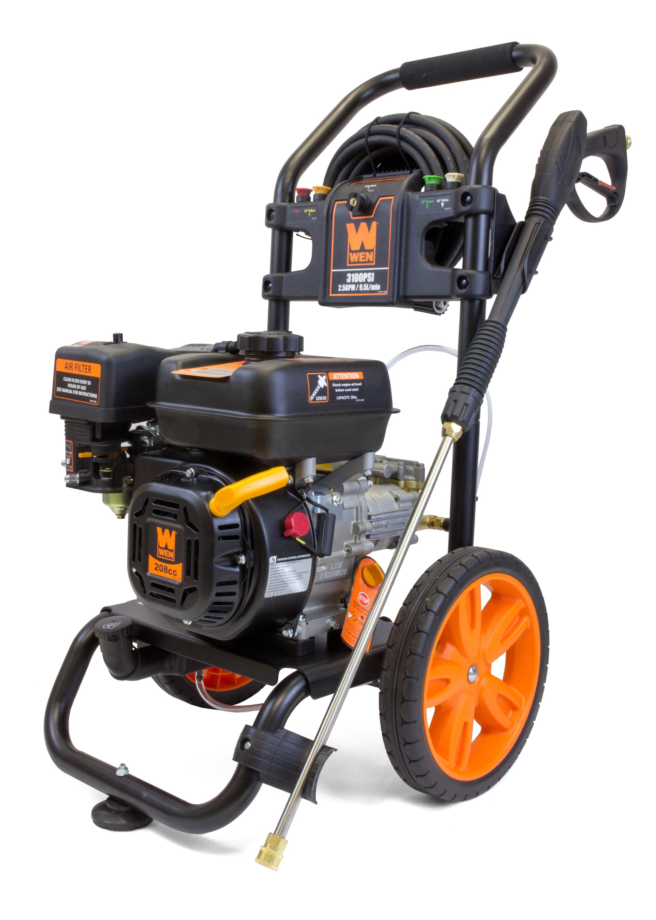 WEN 3200 PSI 2.5-Gallon-GPM Cold Water Gas Pressure Washer (CARB) PW3200