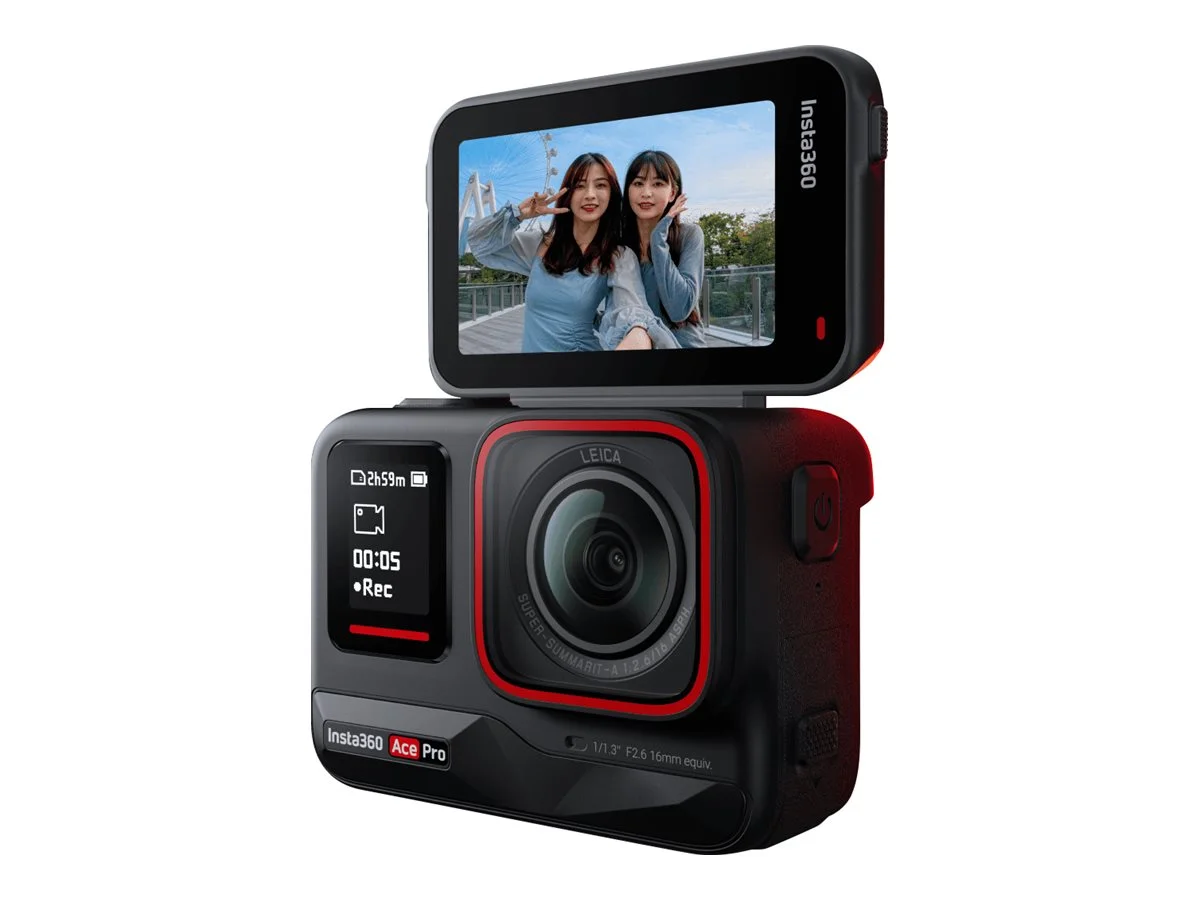 Insta360 Ace Pro - Action camera - 8K / 24 fps - Leica - Bluetooth, Wi-Fi - underwater up to 30ft - black