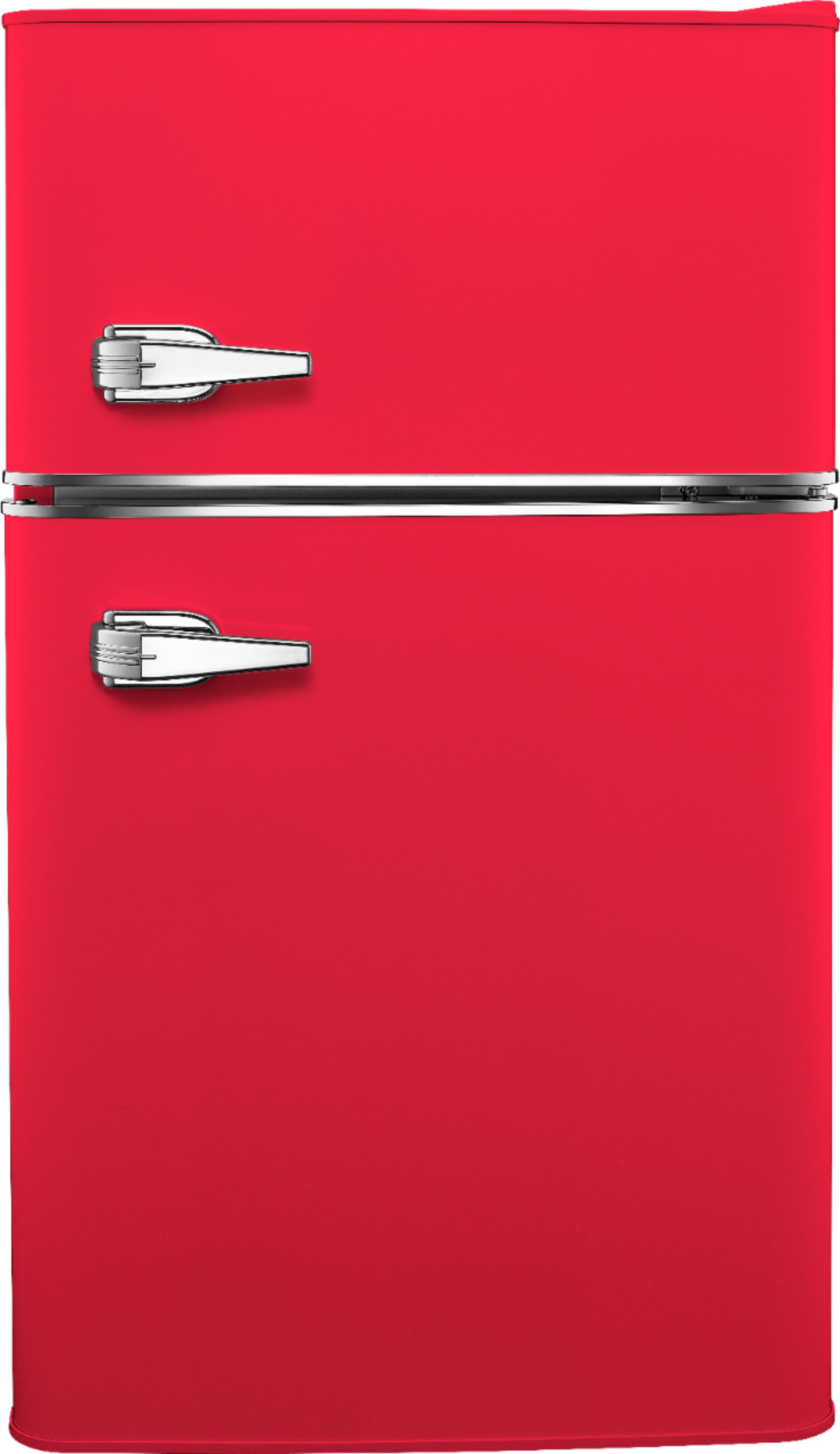 Insignia™ - Retro 3.1 cu. ft. Mini Fridge with Top Freezer and ENERGY STAR Certification - Red