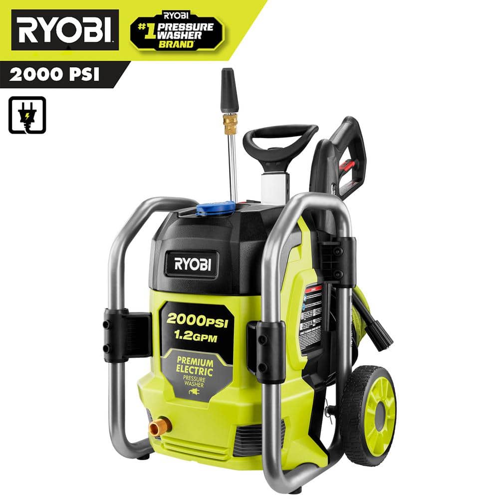 2000 PSI 1.2 GPM Cold Water Corded Electric Pressure Washer RY142022