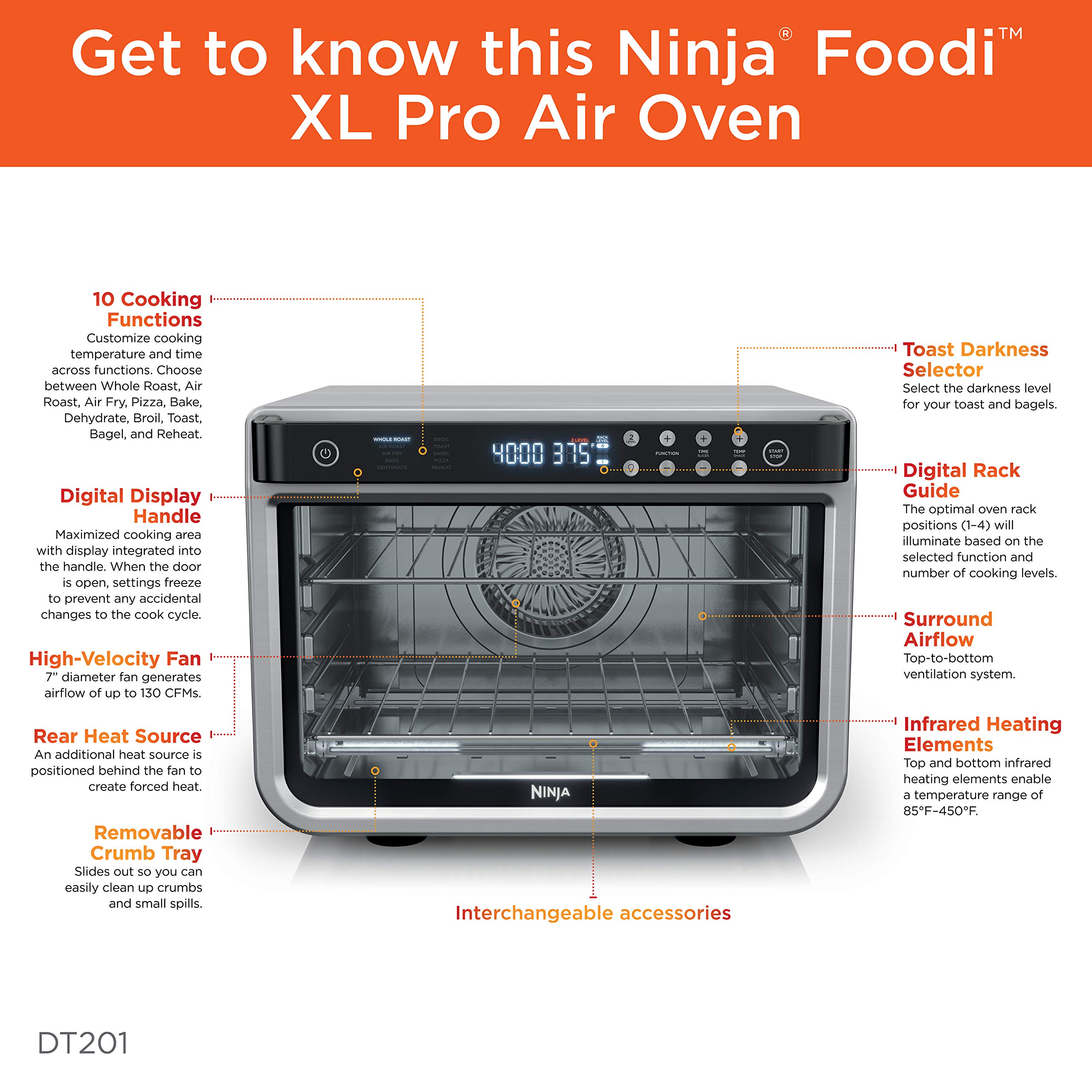 Ninja DT201 Countertop Convection Dehydrate